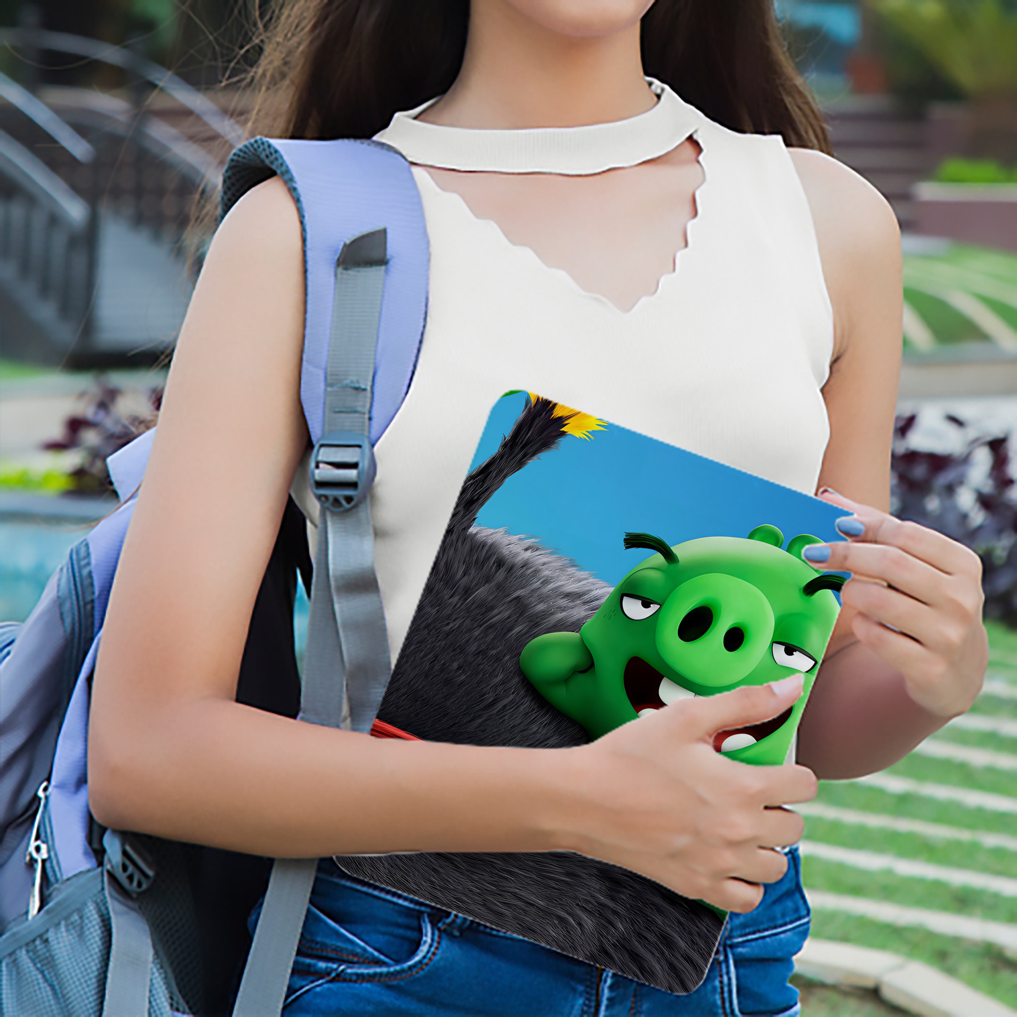 Angry Birds アングリーバード IPad ケース ブック型 PUレザー TPU 耐衝撃 軽量 薄型 ペン収納なし 全面保護 IPad 各モデル対応