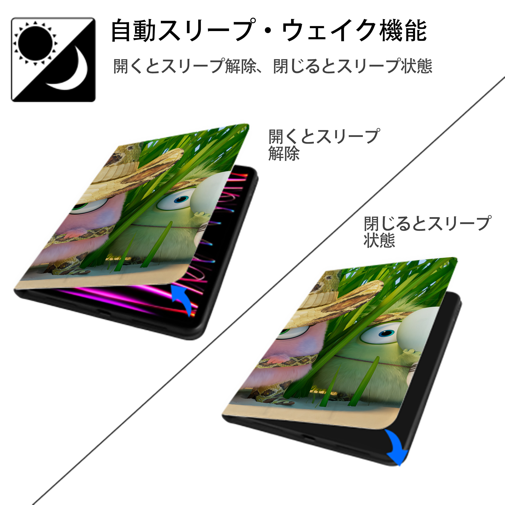Angry Birds アングリーバード IPad ケース ブック型 PUレザー TPU 耐衝撃 軽量 薄型 ペン収納なし 全面保護 IPad 各モデル対応