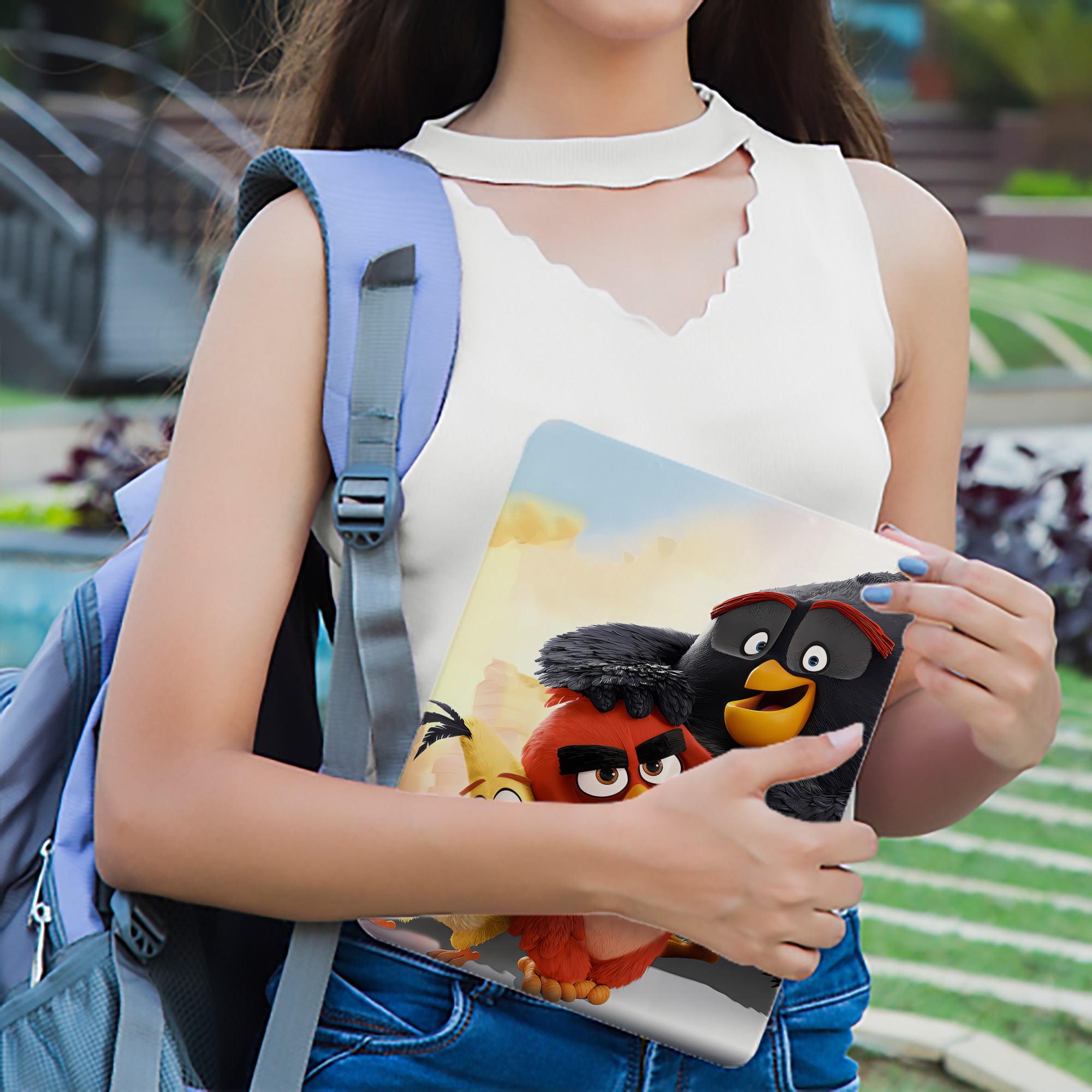 Angry Birds アングリーバード IPad ケース ブック型 PUレザー TPU 耐衝撃 軽量 薄型 ペン収納なし 全面保護 IPad 各モデル対応