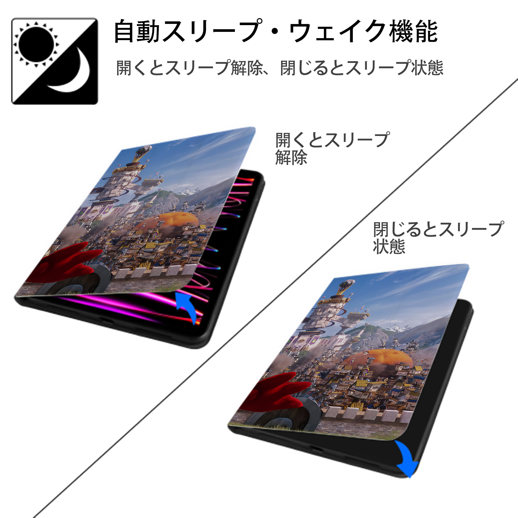 Angry Birds アングリーバード IPad ケース ブック型 PUレザー TPU 耐衝撃 軽量 薄型 ペン収納なし 全面保護 IPad 各モデル対応