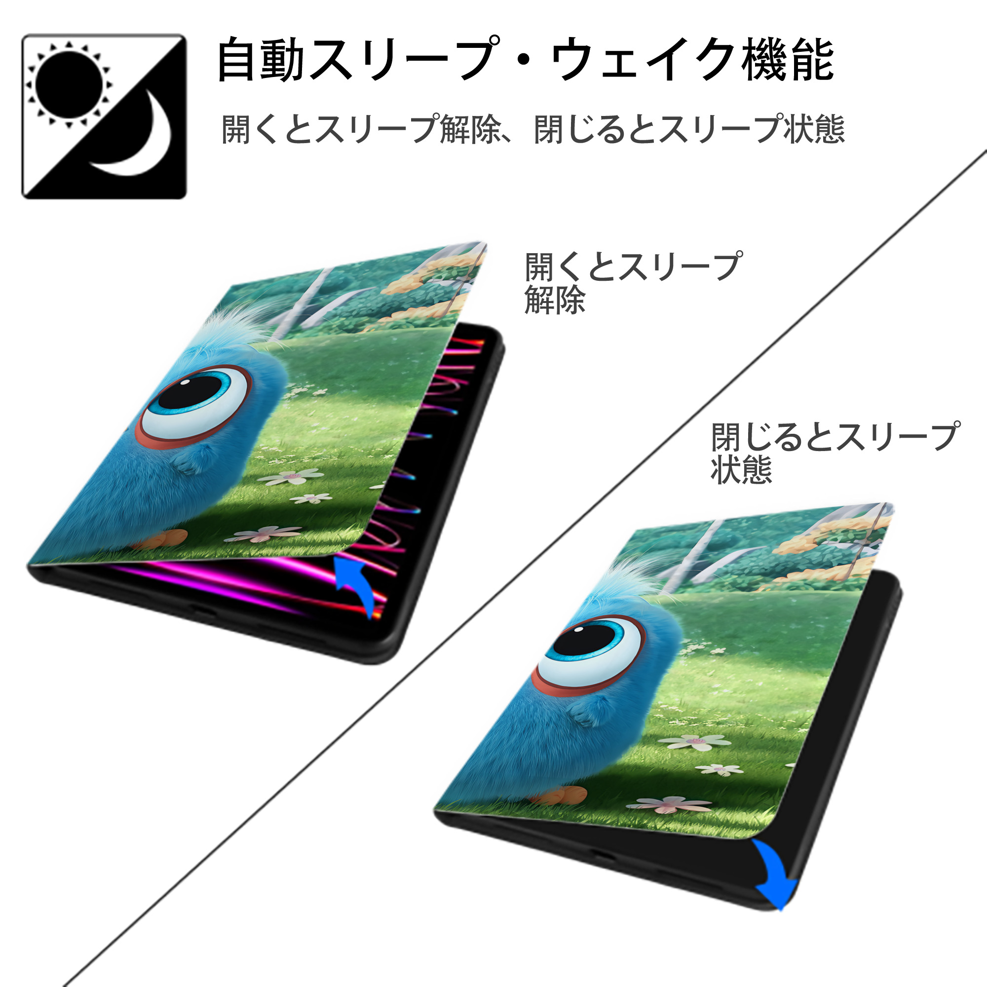 Angry Birds アングリーバード IPad ケース ブック型 PUレザー TPU 耐衝撃 軽量 薄型 ペン収納なし 全面保護 IPad 各モデル対応