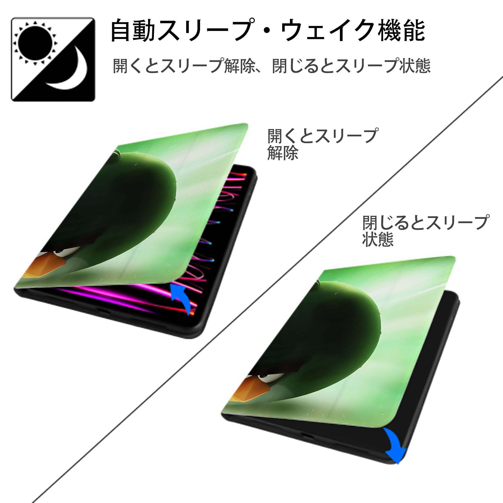 Angry Birds アングリーバード IPad ケース ブック型 PUレザー TPU 耐衝撃 軽量 薄型 ペン収納なし 全面保護 IPad 各モデル対応
