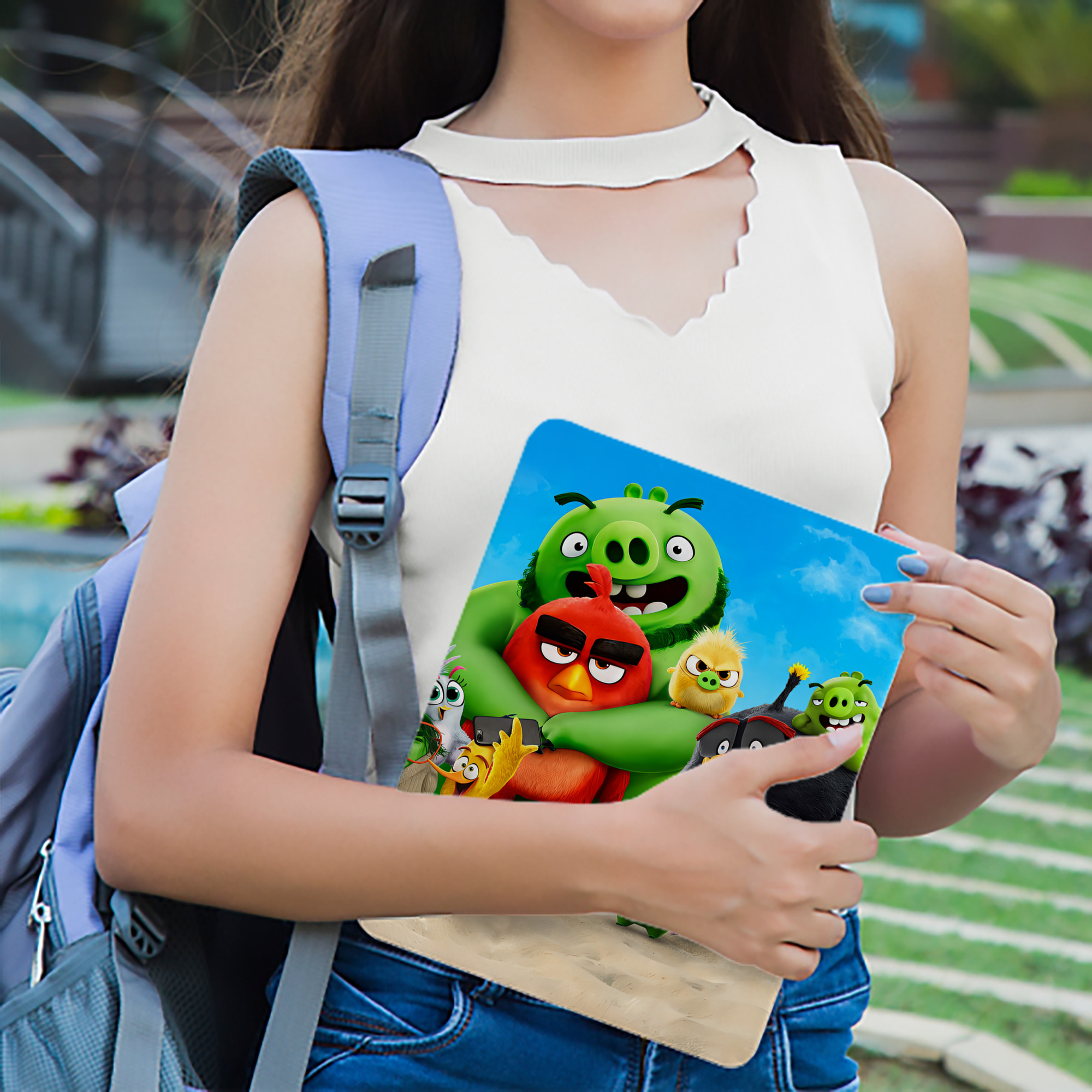 Angry Birds アングリーバード IPad ケース ブック型 PUレザー TPU 耐衝撃 軽量 薄型 ペン収納なし 全面保護 IPad 各モデル対応