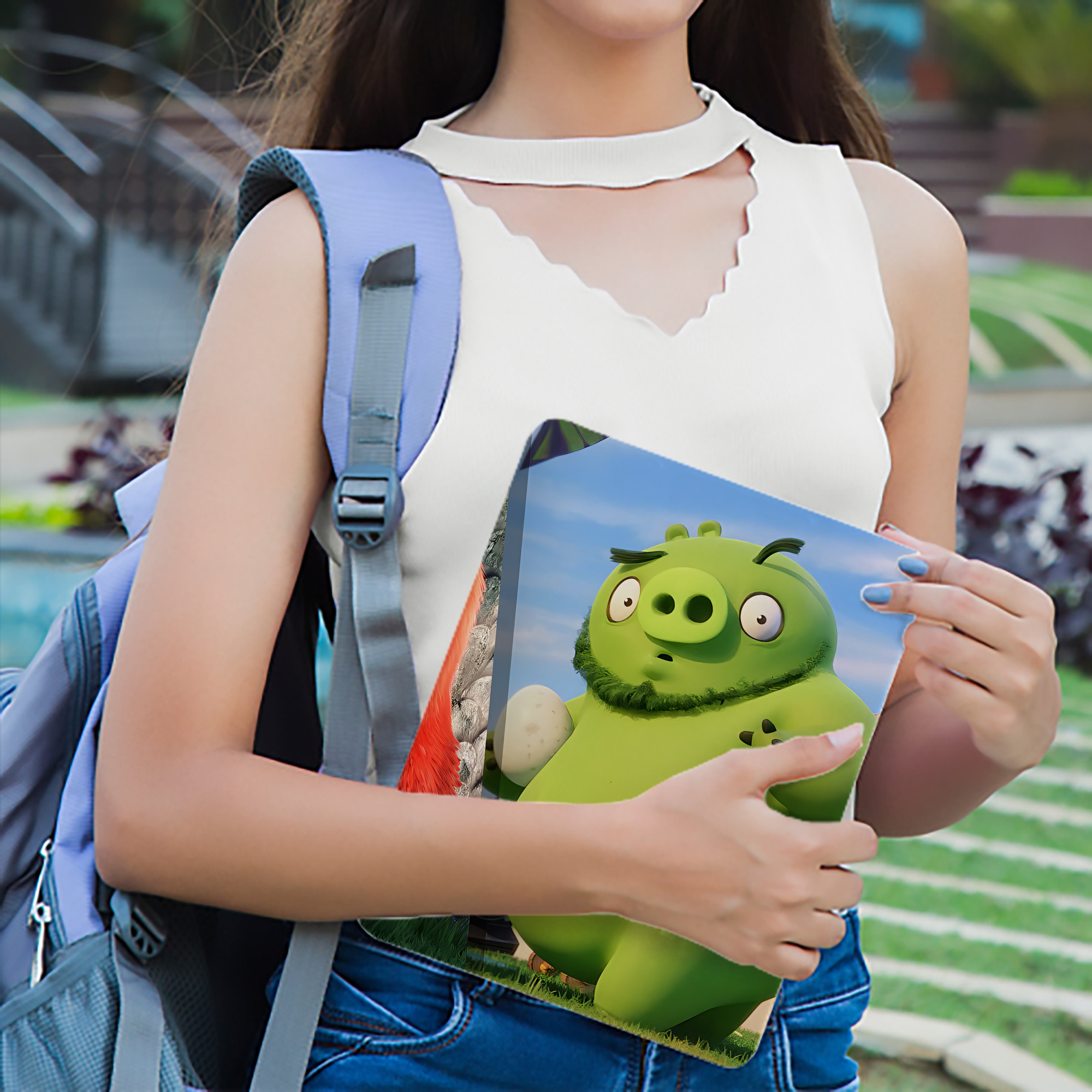 Angry Birds アングリーバード IPad ケース ブック型 PUレザー TPU 耐衝撃 軽量 薄型 ペン収納なし 全面保護 IPad 各モデル対応