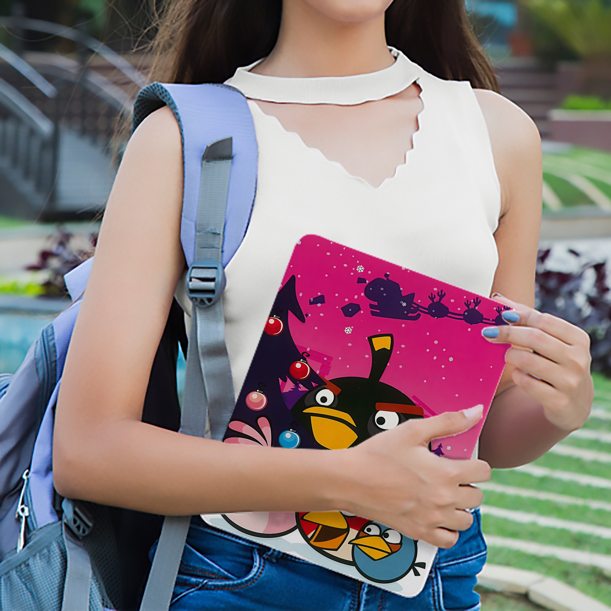 Angry Birds アングリーバード IPad ケース ブック型 PUレザー TPU 耐衝撃 軽量 薄型 ペン収納なし 全面保護 IPad 各モデル対応