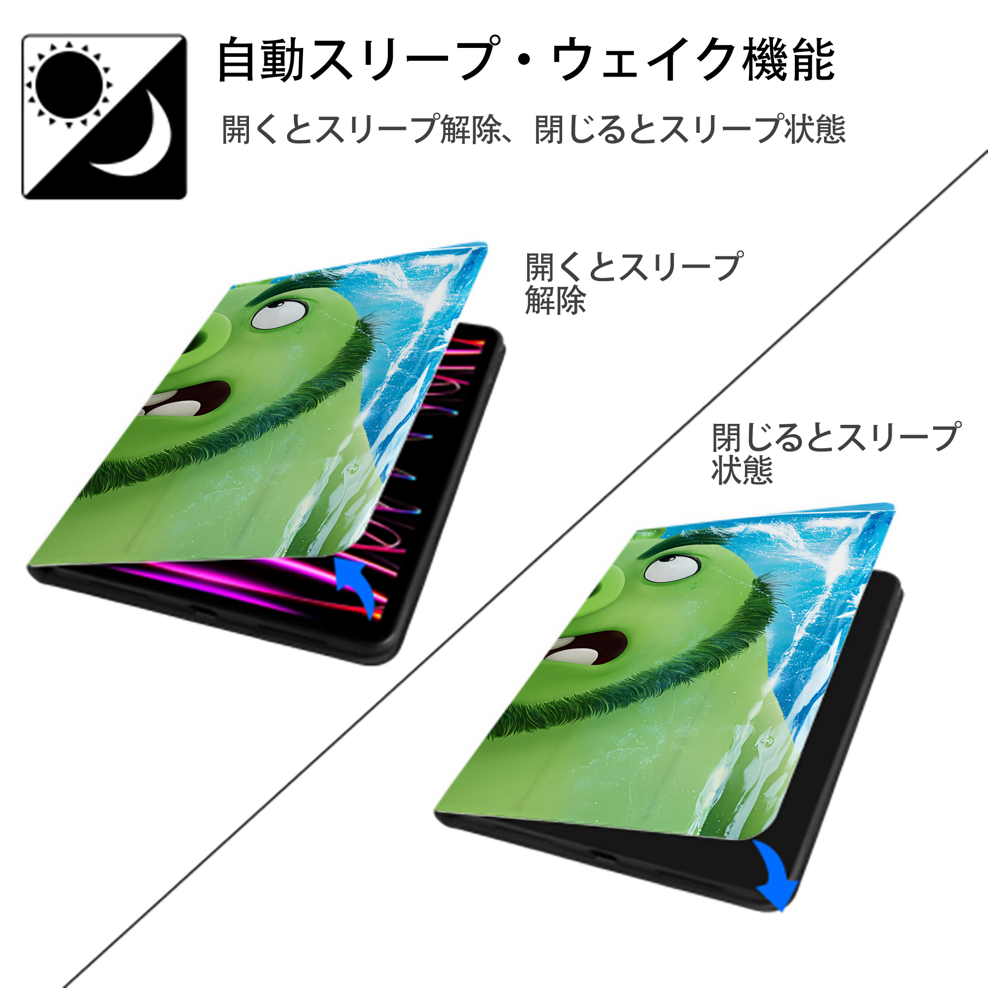 Angry Birds アングリーバード IPad ケース ブック型 PUレザー TPU 耐衝撃 軽量 薄型 ペン収納なし 全面保護 IPad 各モデル対応
