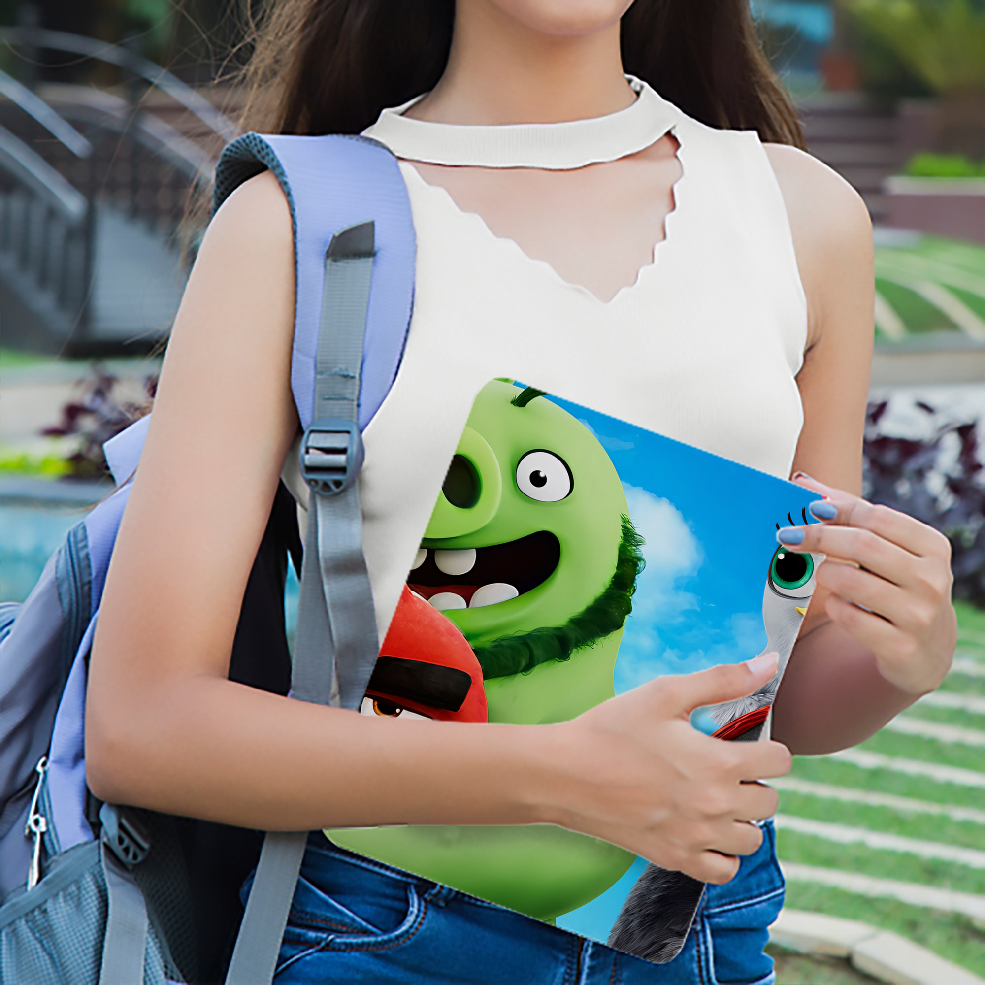 Angry Birds アングリーバード IPad ケース ブック型 PUレザー TPU 耐衝撃 軽量 薄型 ペン収納なし 全面保護 IPad 各モデル対応