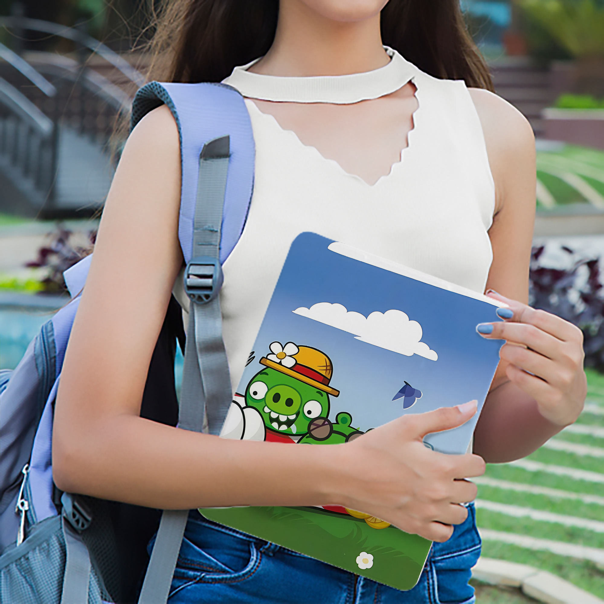 Angry Birds アングリーバード IPad ケース ブック型 PUレザー TPU 耐衝撃 軽量 薄型 ペン収納なし 全面保護 IPad 各モデル対応