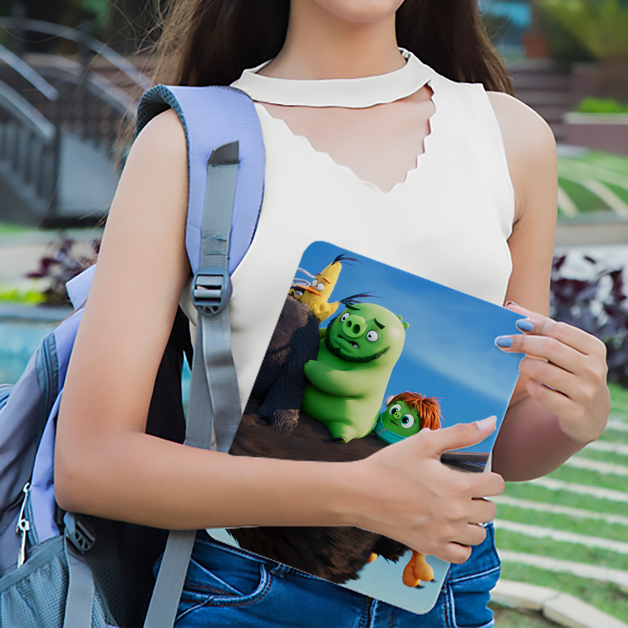 Angry Birds アングリーバード IPad ケース ブック型 PUレザー TPU 耐衝撃 軽量 薄型 ペン収納なし 全面保護 IPad 各モデル対応