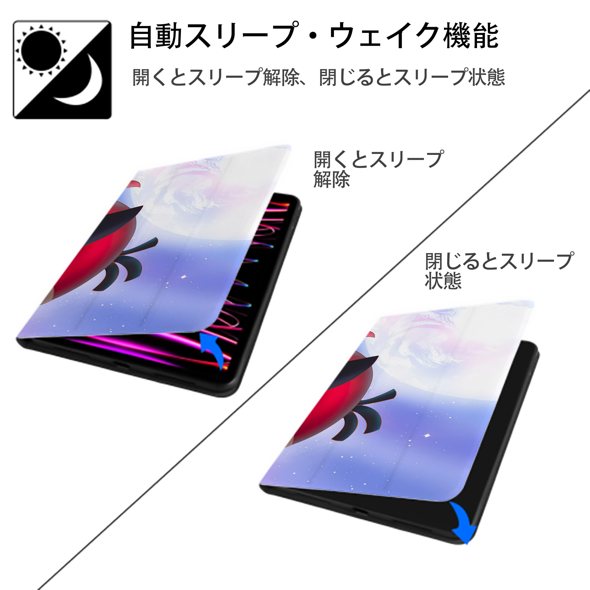 Angry Birds アングリーバード IPad ケース ブック型 PUレザー TPU 耐衝撃 軽量 薄型 ペン収納なし 全面保護 IPad 各モデル対応