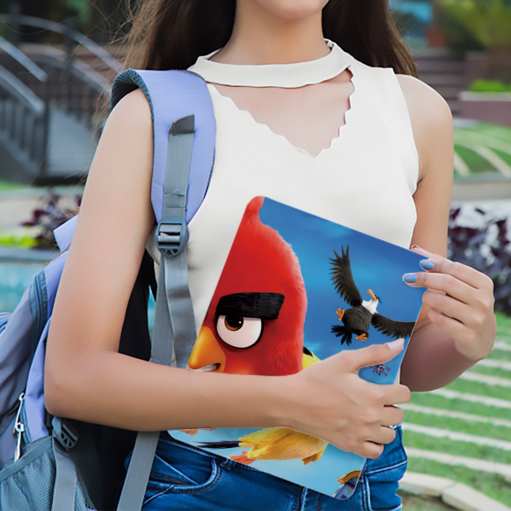 Angry Birds アングリーバード IPadケース ペンホルダー付き ブックスタイルデザイン
