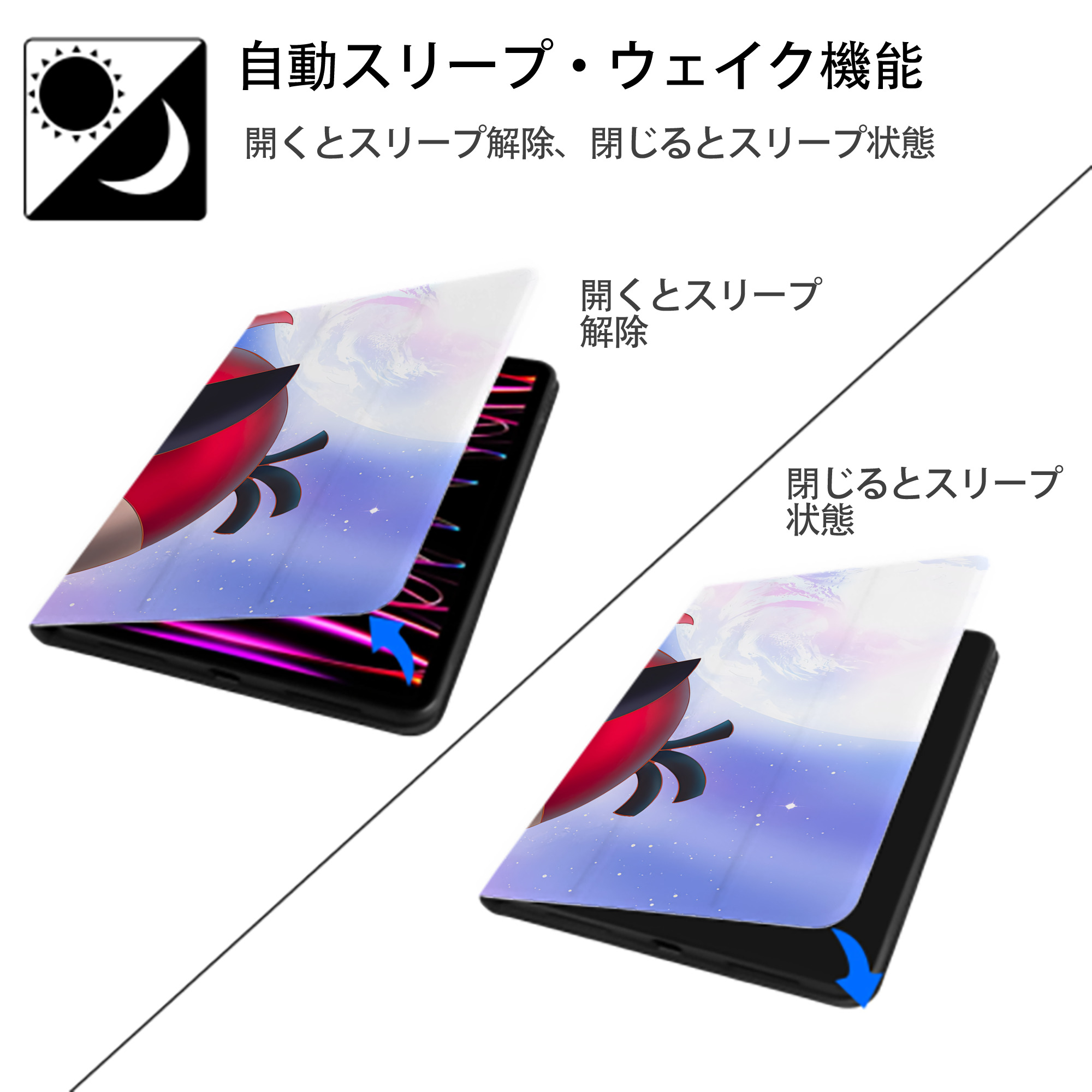 Angry Birds アングリーバード IPadケース ペンホルダー付き ブックスタイルデザイン