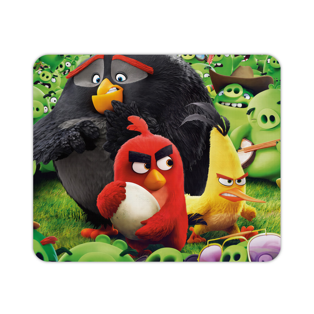 （画像用） Angry Birds アングリーバード マウスパッド ステッチ加工 ラバー素材 防水 滑り止め 超薄型 ゲーミング/オフィス対応