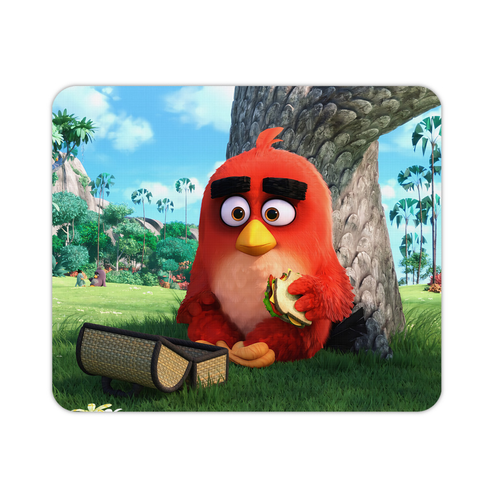 （画像用） Angry Birds アングリーバード マウスパッド ステッチ加工 ラバー素材 防水 滑り止め 超薄型 ゲーミング/オフィス対応