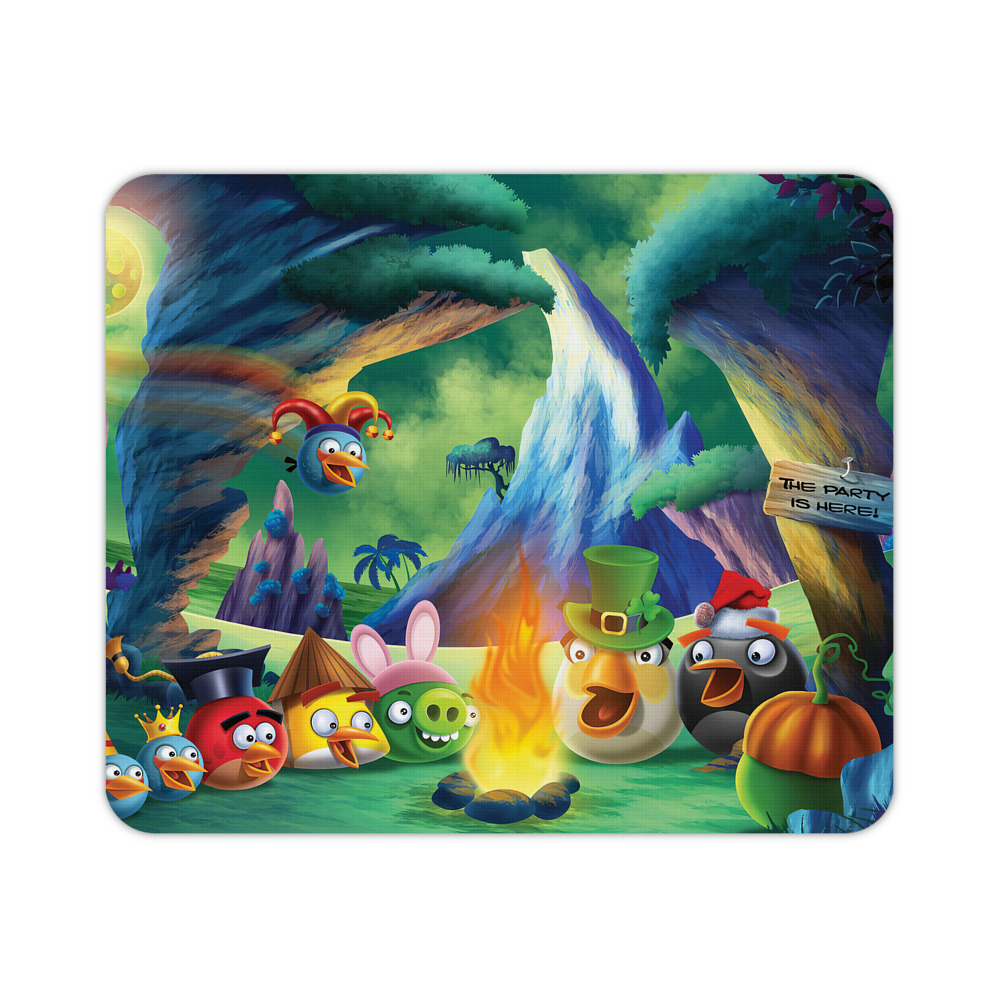 （画像用） Angry Birds アングリーバード マウスパッド ステッチ加工 ラバー素材 防水 滑り止め 超薄型 ゲーミング/オフィス対応