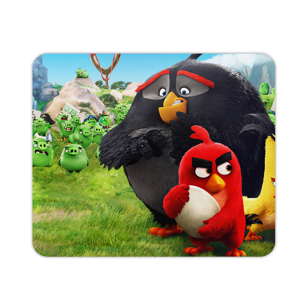 （画像用） Angry Birds アングリーバード マウスパッド ステッチ加工 ラバー素材 防水 滑り止め 超薄型 ゲーミング/オフィス対応