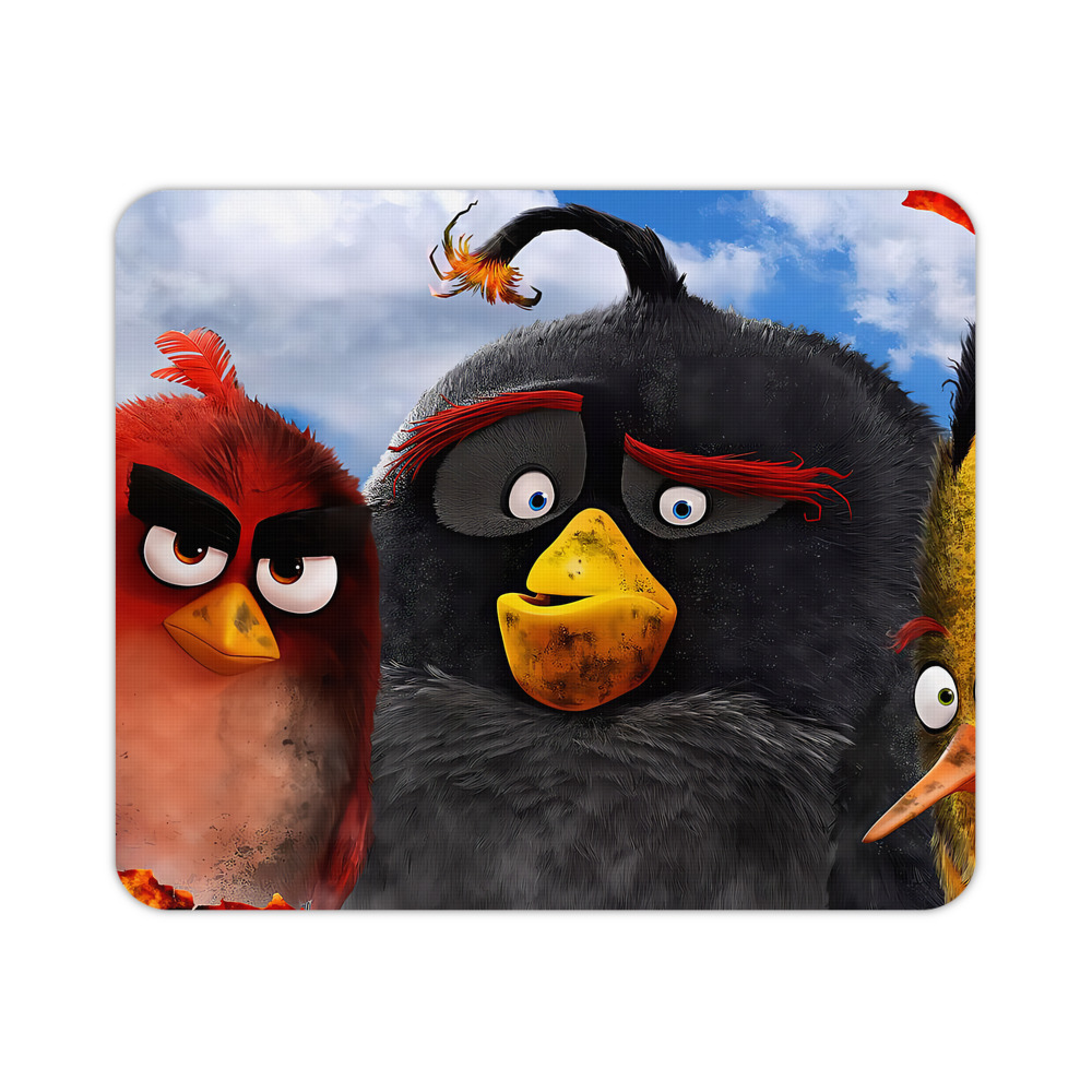 （画像用） Angry Birds アングリーバード マウスパッド ステッチ加工 ラバー素材 防水 滑り止め 超薄型 ゲーミング/オフィス対応