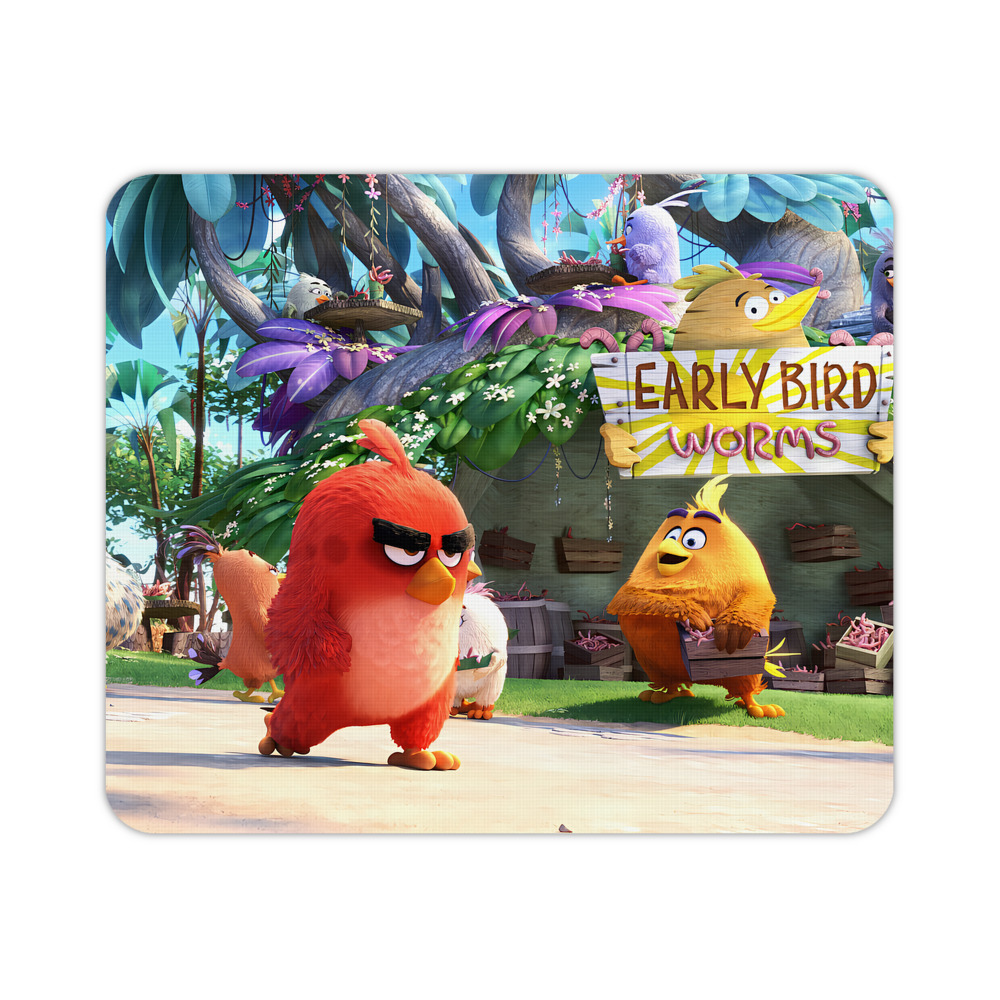（画像用） Angry Birds アングリーバード マウスパッド ステッチ加工 ラバー素材 防水 滑り止め 超薄型 ゲーミング/オフィス対応