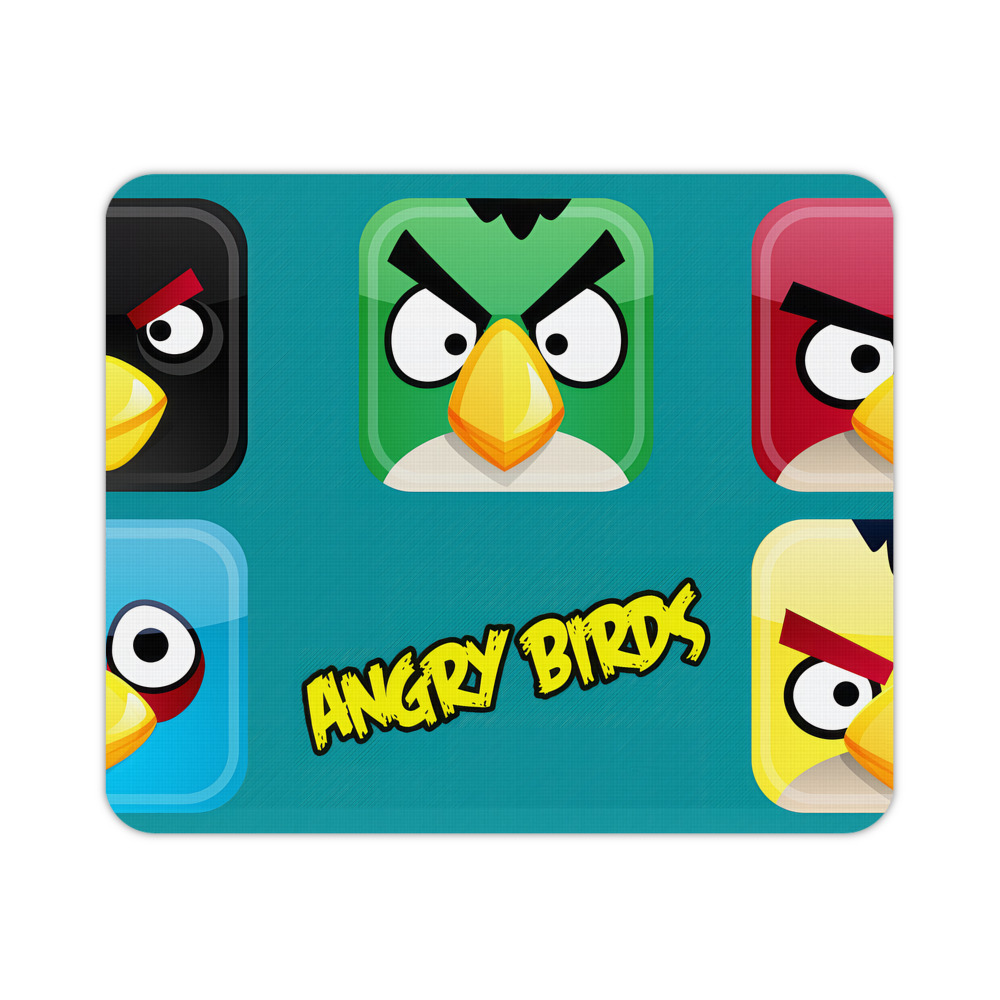 （画像用） Angry Birds アングリーバード マウスパッド ステッチ加工 ラバー素材 防水 滑り止め 超薄型 ゲーミング/オフィス対応