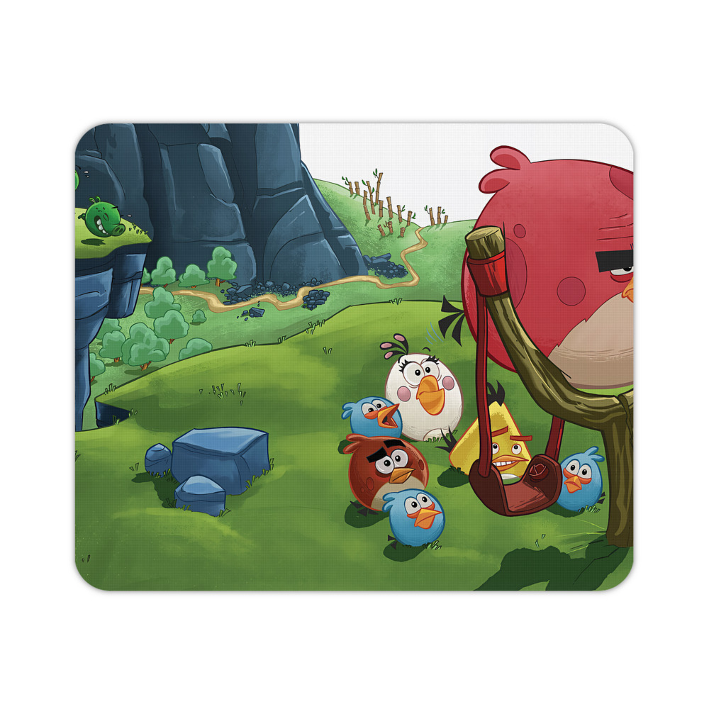 （画像用） Angry Birds アングリーバード マウスパッド ステッチ加工 ラバー素材 防水 滑り止め 超薄型 ゲーミング/オフィス対応