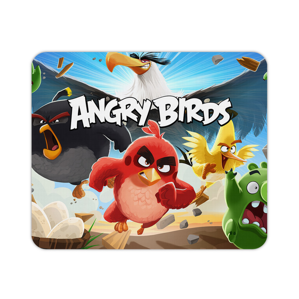 （画像用） Angry Birds アングリーバード マウスパッド ステッチ加工 ラバー素材 防水 滑り止め 超薄型 ゲーミング/オフィス対応