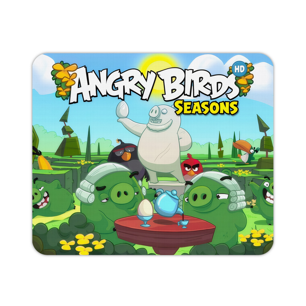 （画像用） Angry Birds アングリーバード マウスパッド ステッチ加工 ラバー素材 防水 滑り止め 超薄型 ゲーミング/オフィス対応