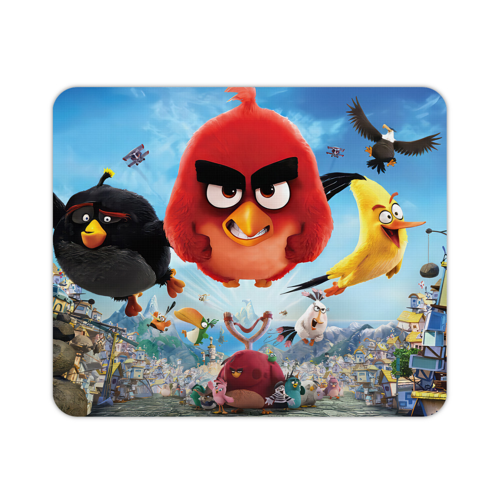 （画像用） Angry Birds アングリーバード マウスパッド ステッチ加工 ラバー素材 防水 滑り止め 超薄型 ゲーミング/オフィス対応
