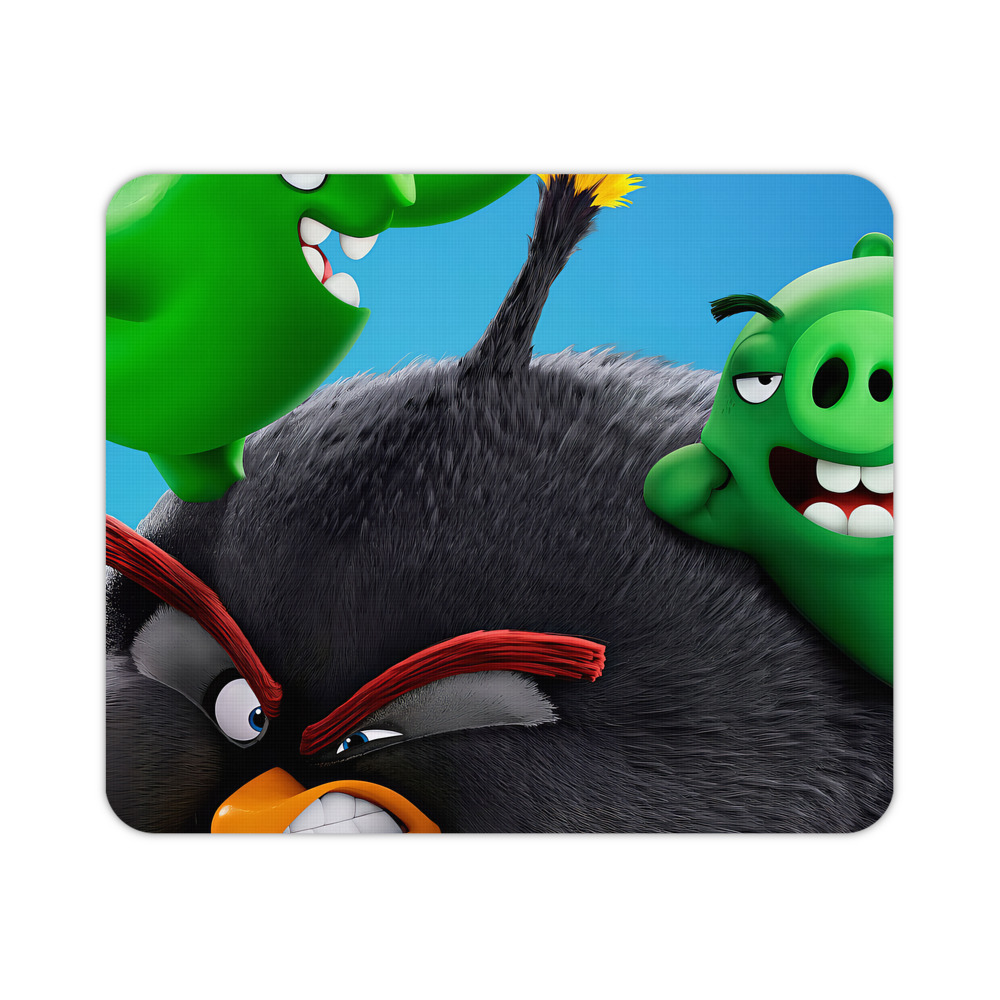 （画像用） Angry Birds アングリーバード マウスパッド ステッチ加工 ラバー素材 防水 滑り止め 超薄型 ゲーミング/オフィス対応