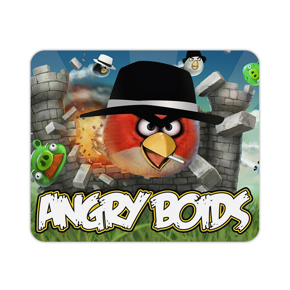 （画像用） Angry Birds アングリーバード マウスパッド ステッチ加工 ラバー素材 防水 滑り止め 超薄型 ゲーミング/オフィス対応