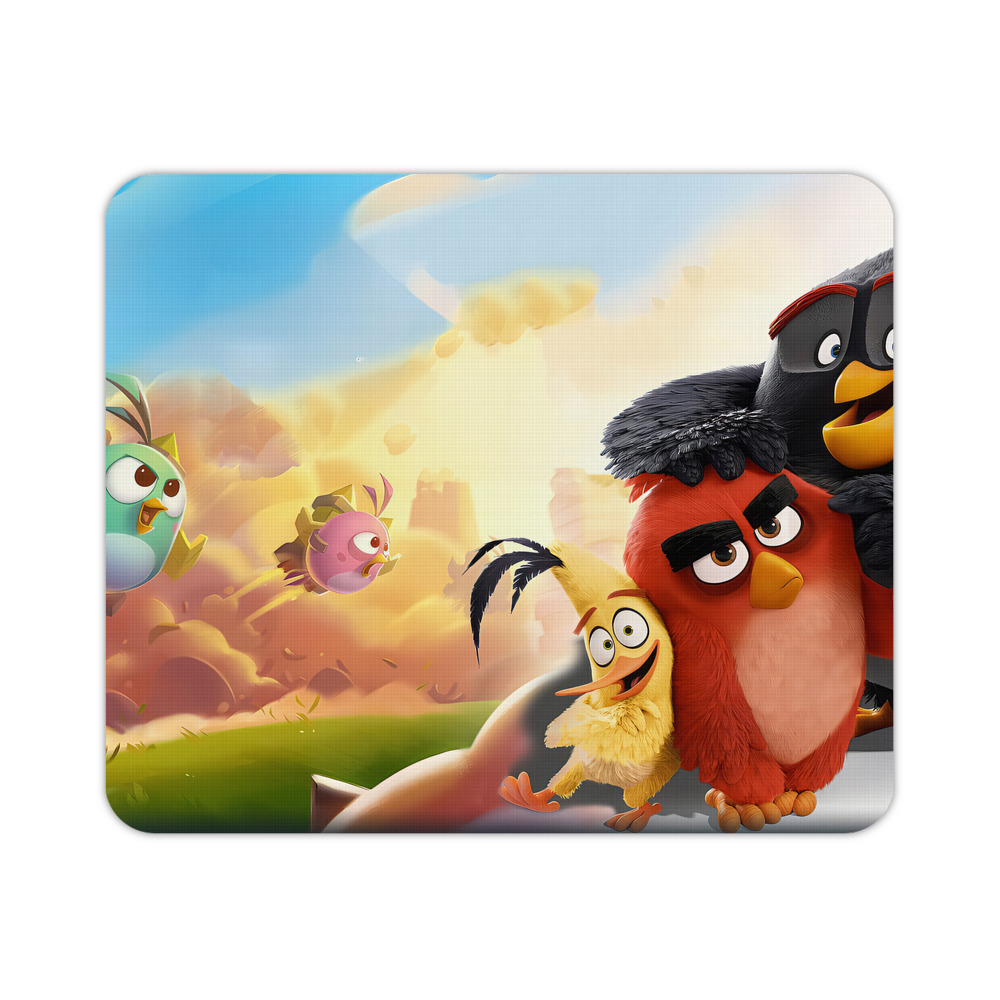（画像用） Angry Birds アングリーバード マウスパッド ステッチ加工 ラバー素材 防水 滑り止め 超薄型 ゲーミング/オフィス対応