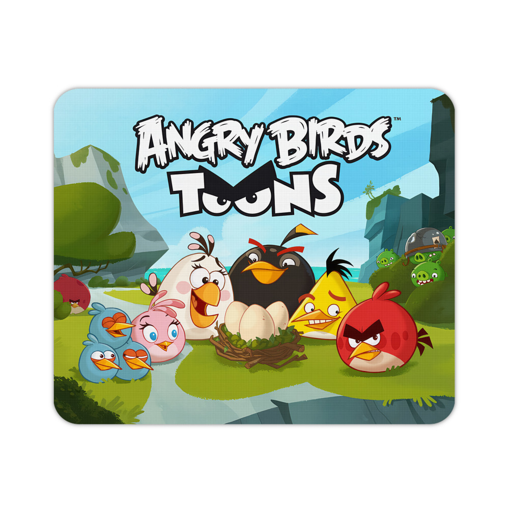 （画像用） Angry Birds アングリーバード マウスパッド ステッチ加工 ラバー素材 防水 滑り止め 超薄型 ゲーミング/オフィス対応