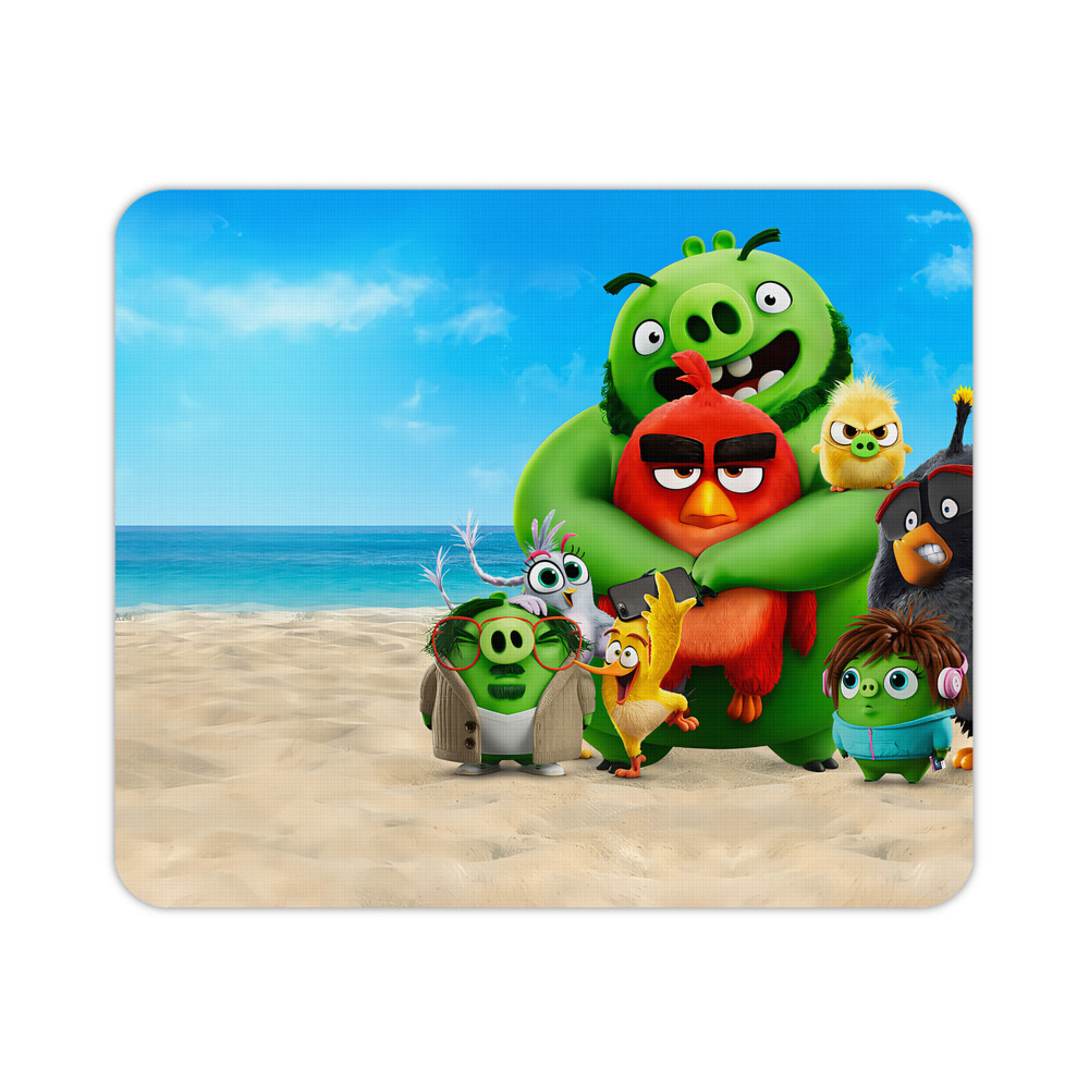 （画像用） Angry Birds アングリーバード マウスパッド ステッチ加工 ラバー素材 防水 滑り止め 超薄型 ゲーミング/オフィス対応