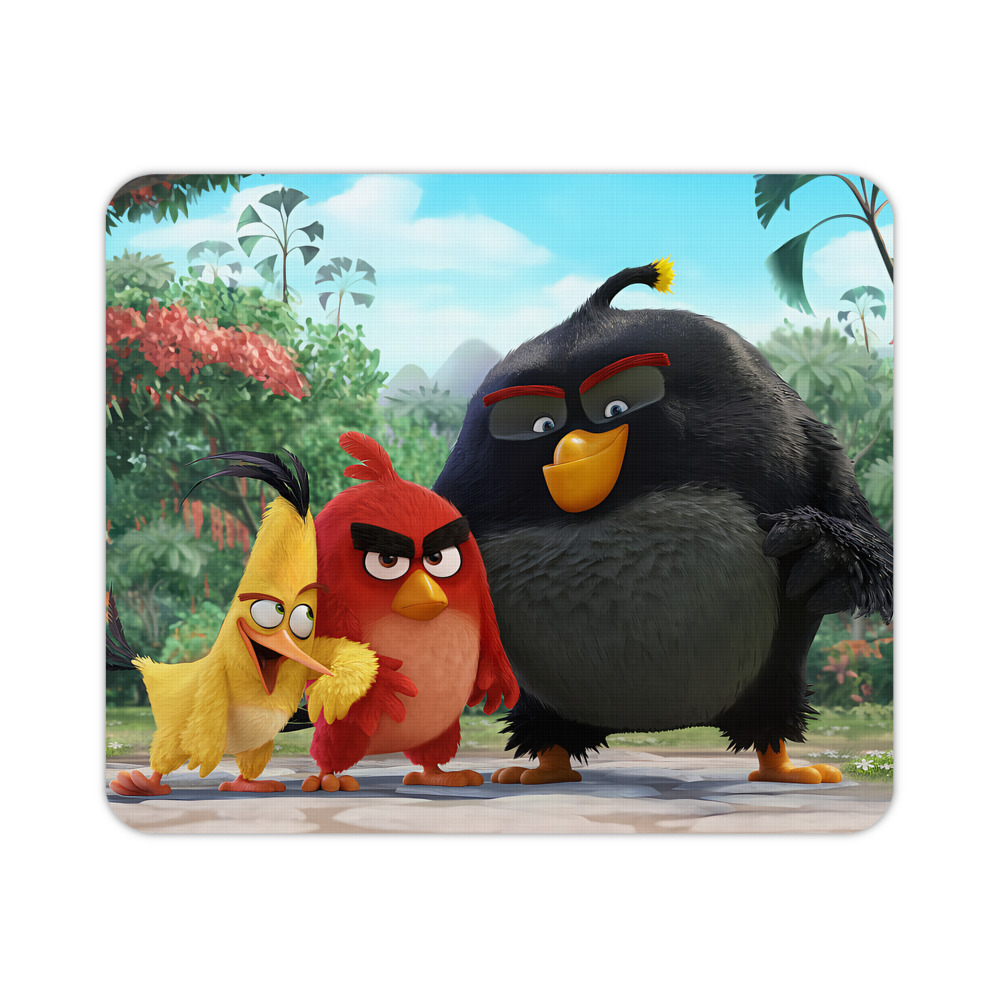 （画像用） Angry Birds アングリーバード マウスパッド ステッチ加工 ラバー素材 防水 滑り止め 超薄型 ゲーミング/オフィス対応