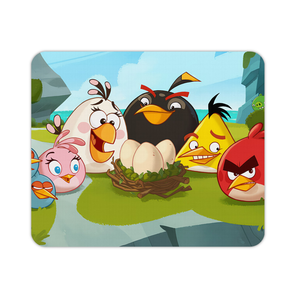 （画像用） Angry Birds アングリーバード マウスパッド ステッチ加工 ラバー素材 防水 滑り止め 超薄型 ゲーミング/オフィス対応