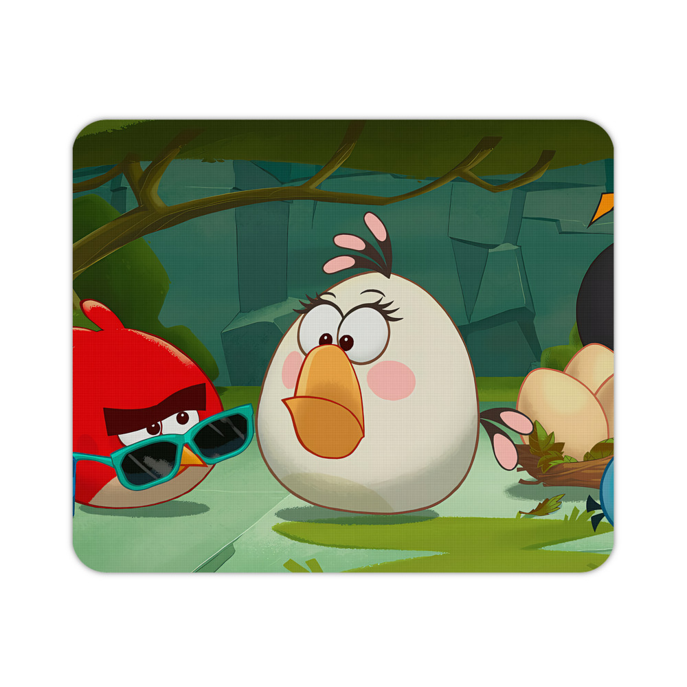 （画像用） Angry Birds アングリーバード マウスパッド ステッチ加工 ラバー素材 防水 滑り止め 超薄型 ゲーミング/オフィス対応
