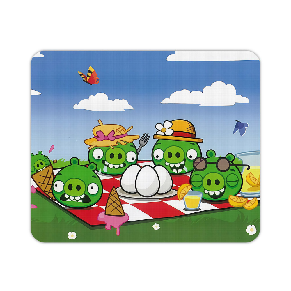 （画像用） Angry Birds アングリーバード マウスパッド ステッチ加工 ラバー素材 防水 滑り止め 超薄型 ゲーミング/オフィス対応