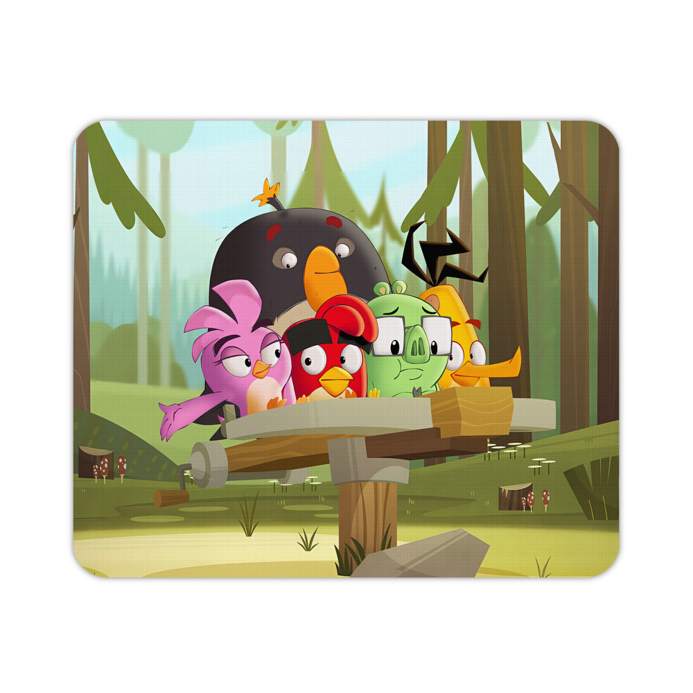 （画像用） Angry Birds アングリーバード マウスパッド ステッチ加工 ラバー素材 防水 滑り止め 超薄型 ゲーミング/オフィス対応
