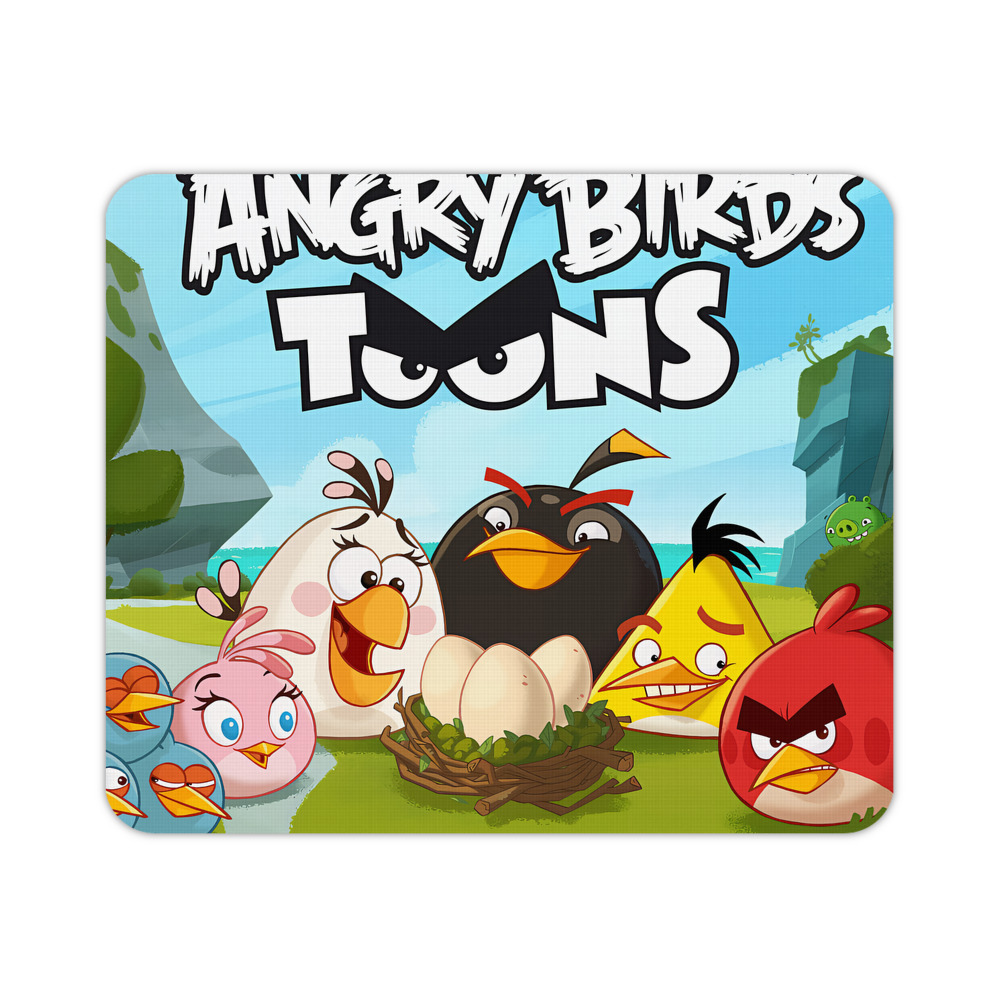 （画像用） Angry Birds アングリーバード マウスパッド ステッチ加工 ラバー素材 防水 滑り止め 超薄型 ゲーミング/オフィス対応