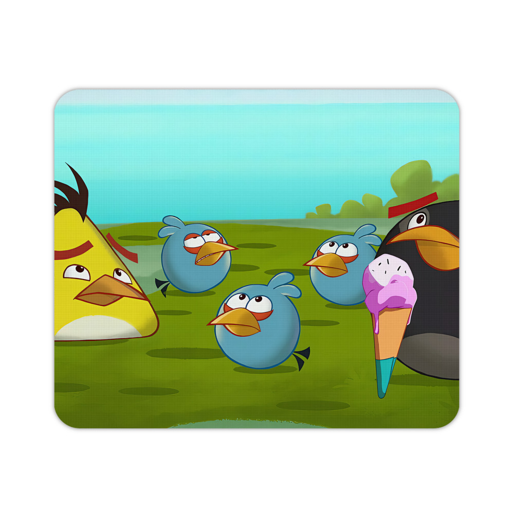 （画像用） Angry Birds アングリーバード マウスパッド ステッチ加工 ラバー素材 防水 滑り止め 超薄型 ゲーミング/オフィス対応