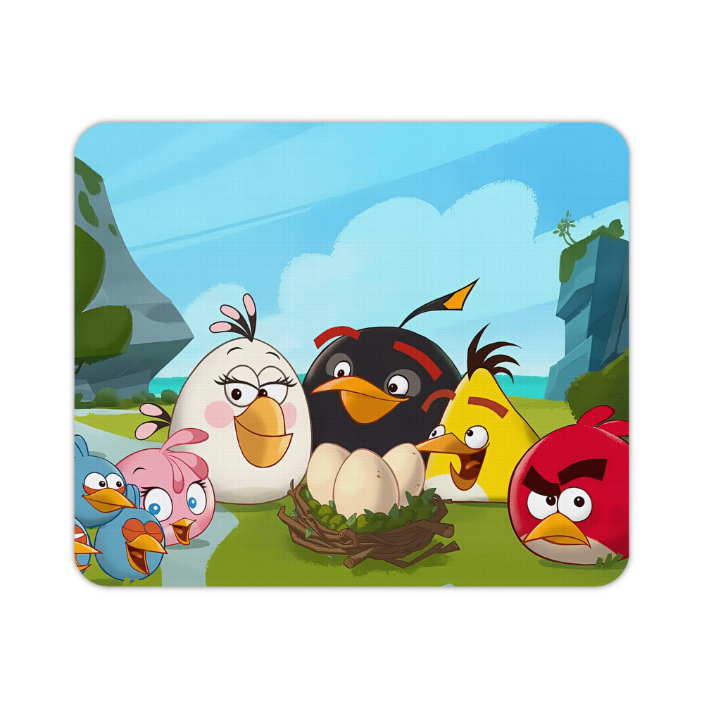 （画像用） Angry Birds アングリーバード マウスパッド ステッチ加工 ラバー素材 防水 滑り止め 超薄型 ゲーミング/オフィス対応