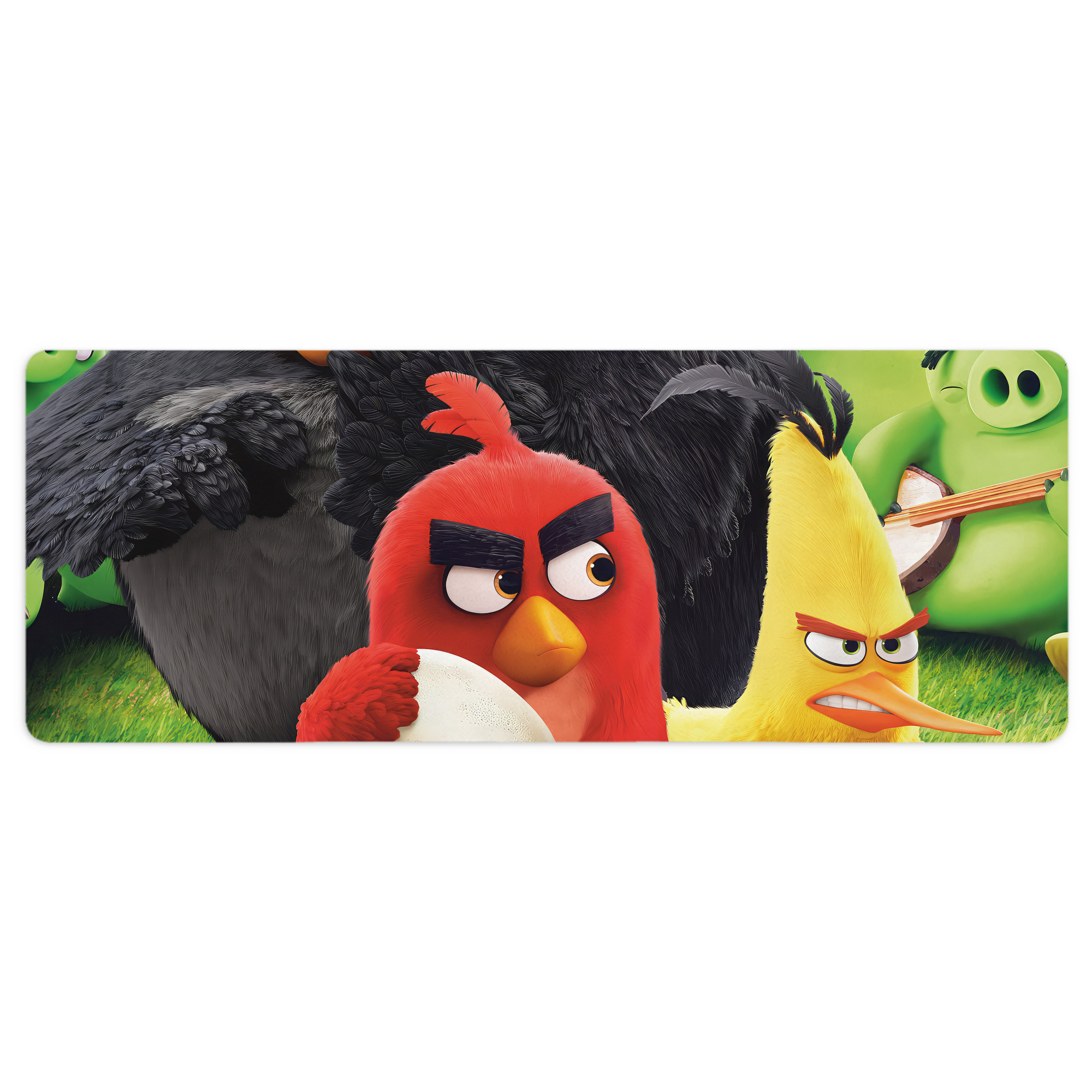 （画像用） Angry Birds アングリーバード ステッチ加工 大判デスクマット／滑り止めマウスパッド
