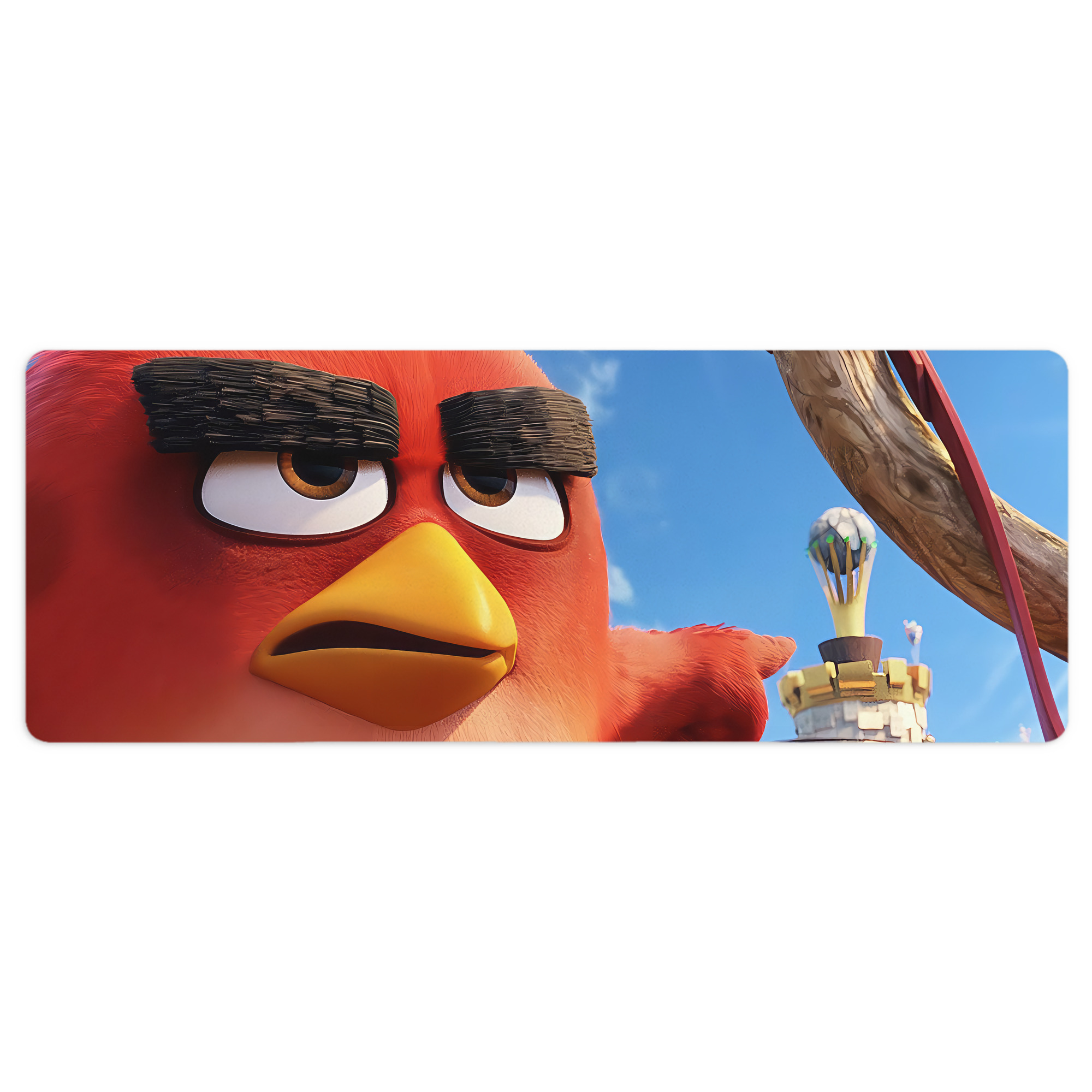 （画像用） Angry Birds アングリーバード ステッチ加工 大判デスクマット／滑り止めマウスパッド