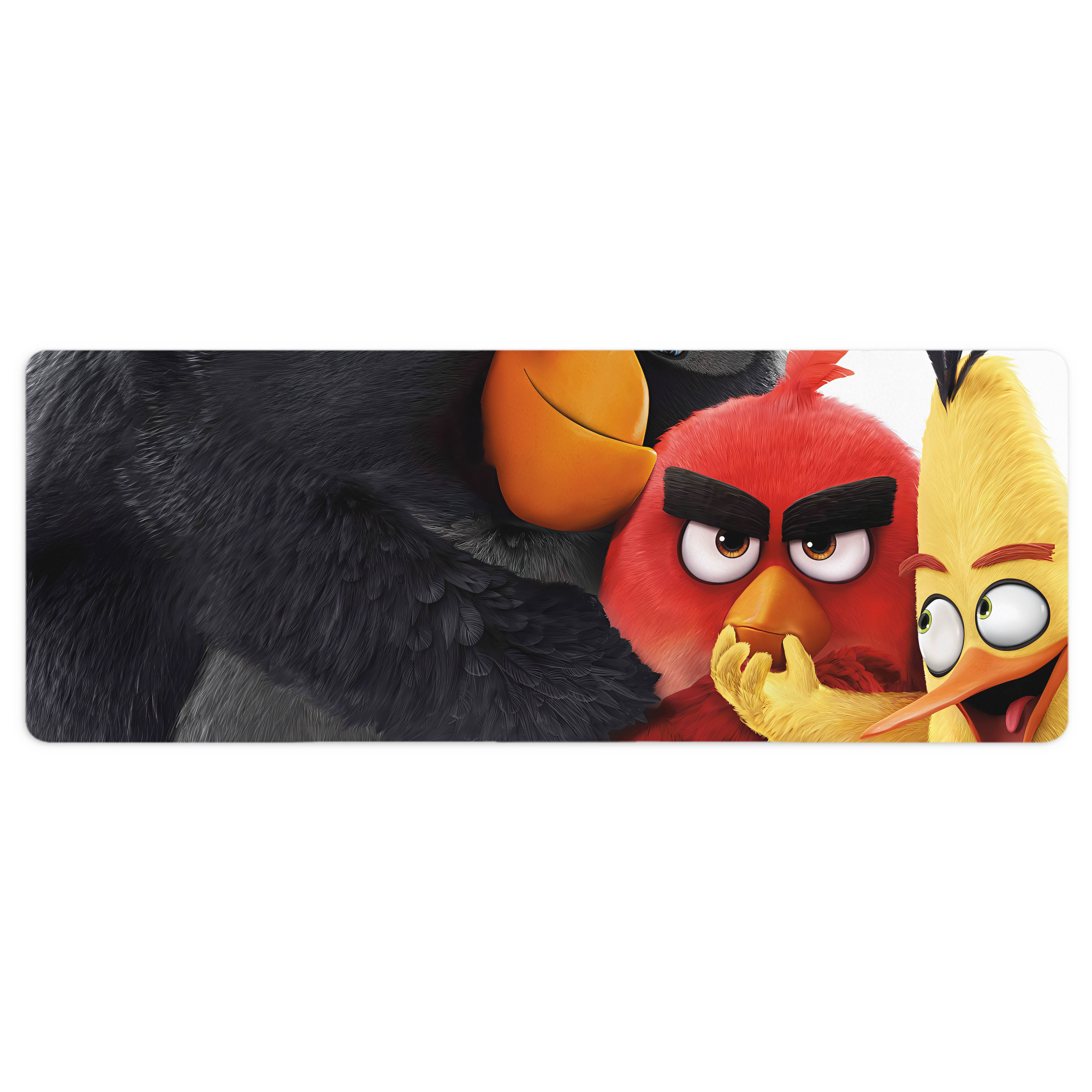 （画像用） Angry Birds アングリーバード ステッチ加工 大判デスクマット／滑り止めマウスパッド