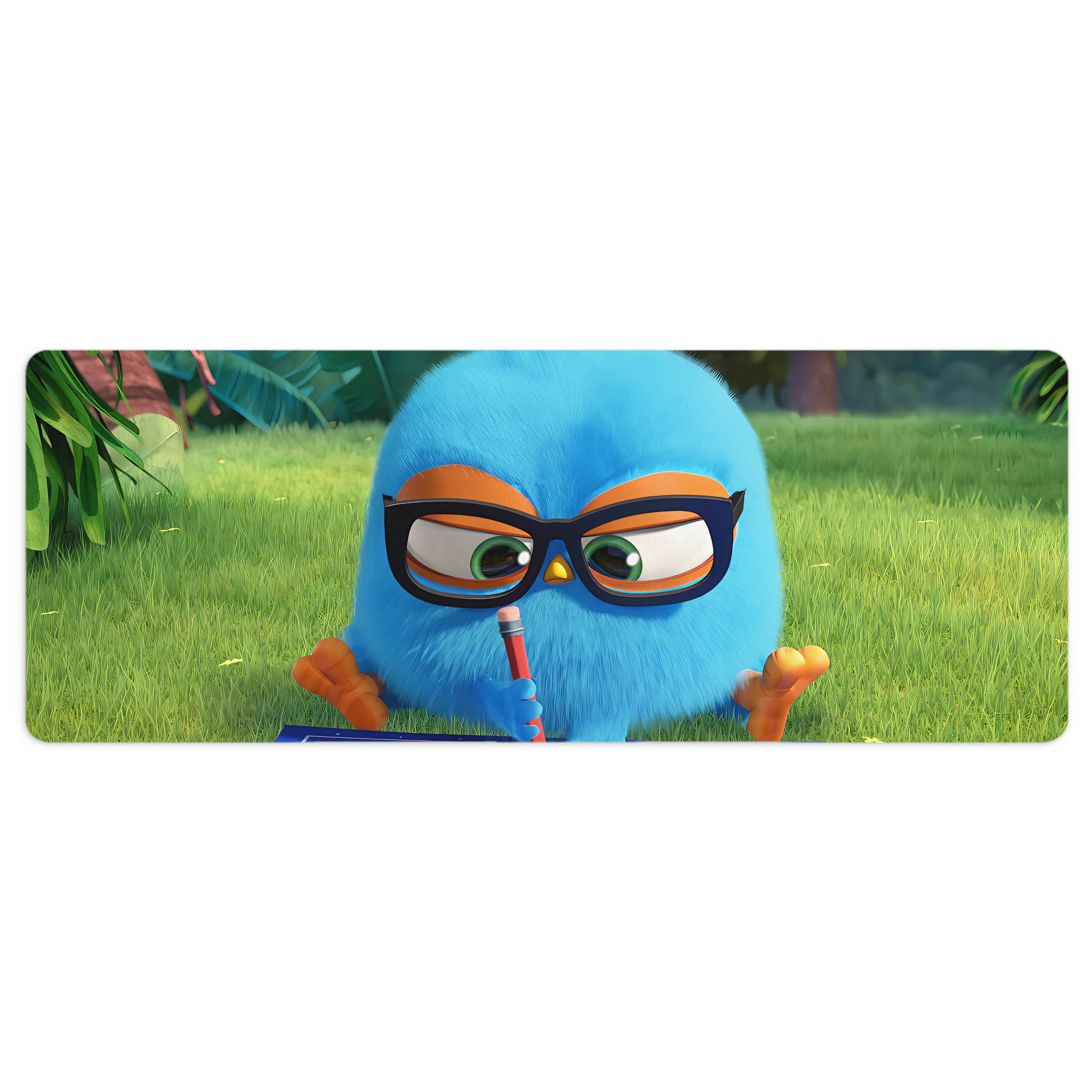 （画像用） Angry Birds アングリーバード ステッチ加工 大判デスクマット／滑り止めマウスパッド