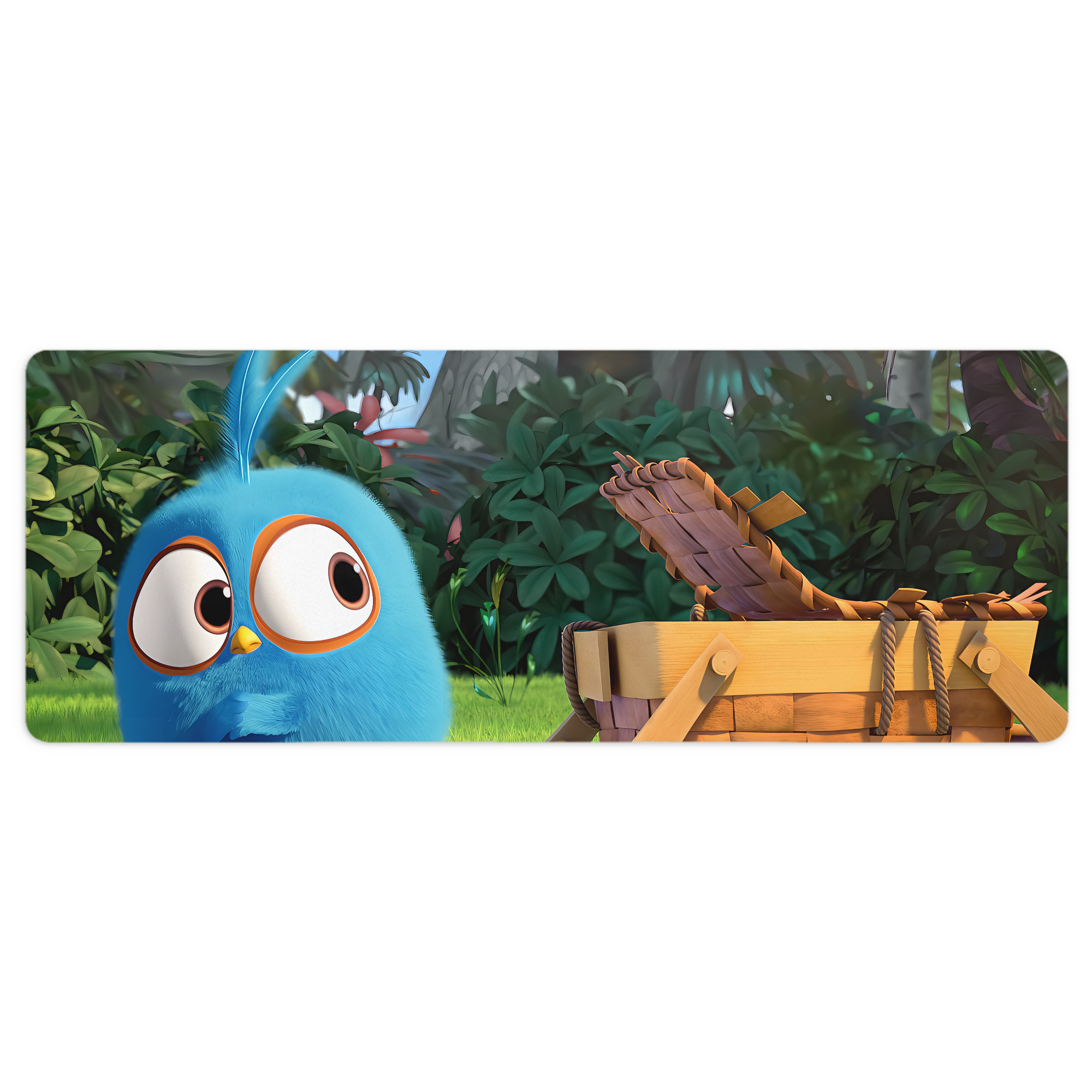 （画像用） Angry Birds アングリーバード ステッチ加工 大判デスクマット／滑り止めマウスパッド