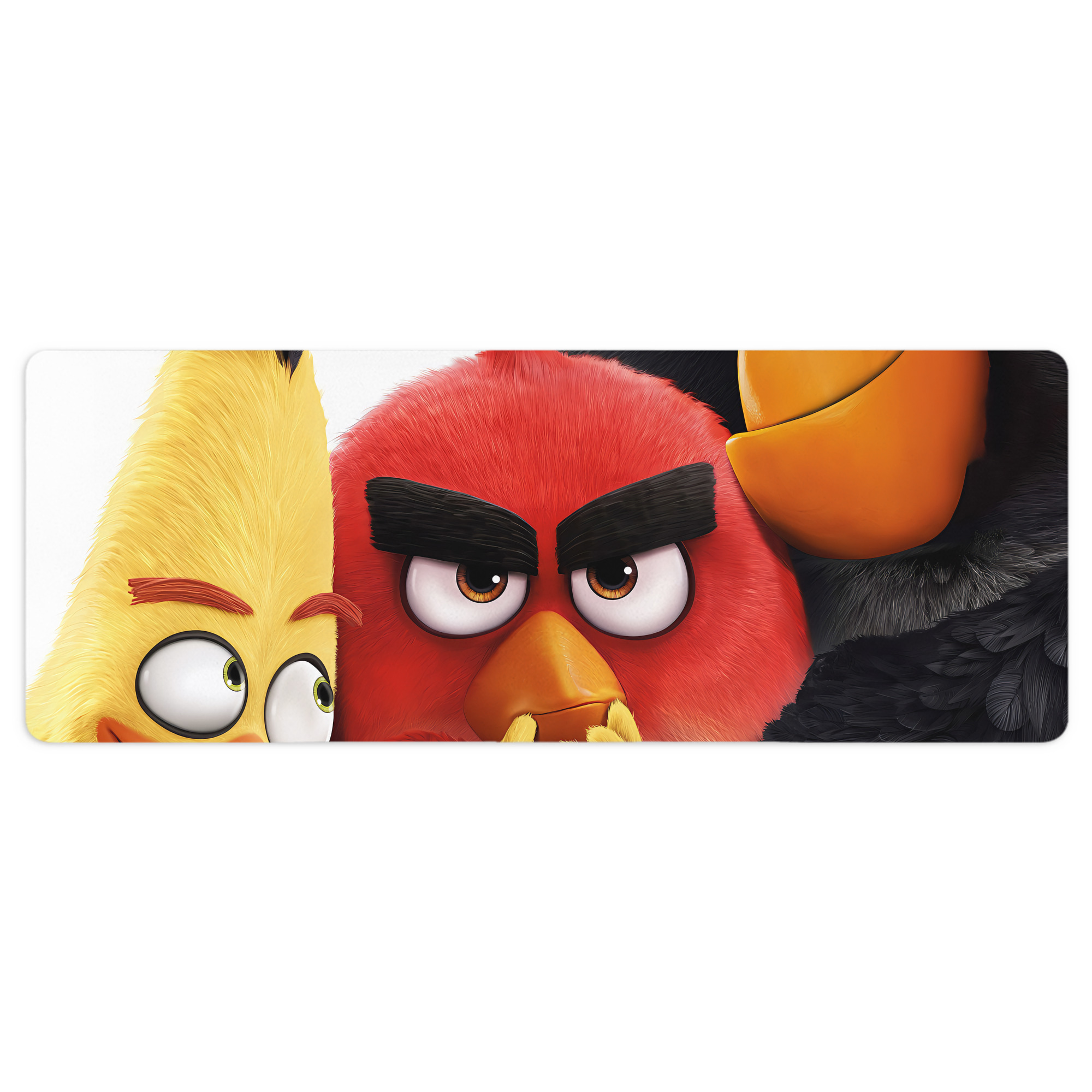 （画像用） Angry Birds アングリーバード ステッチ加工 大判デスクマット／滑り止めマウスパッド