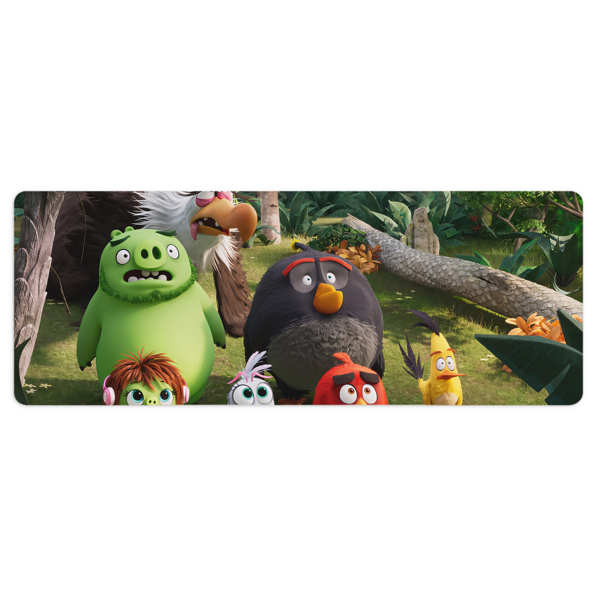（画像用） Angry Birds アングリーバード ステッチ加工 大判デスクマット／滑り止めマウスパッド