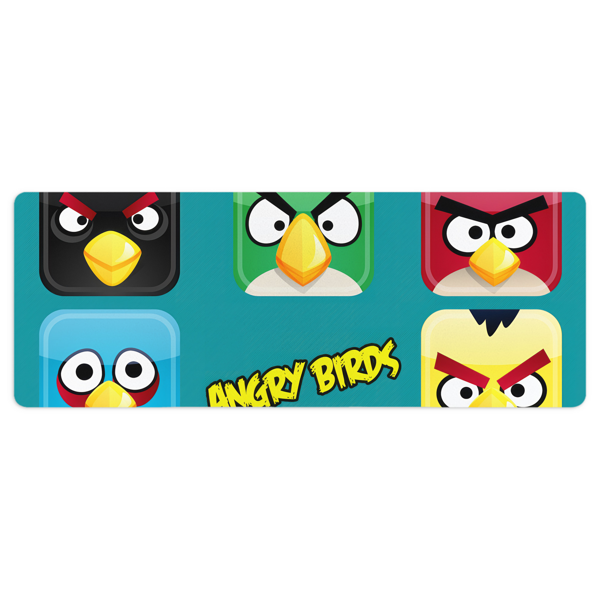 （画像用） Angry Birds アングリーバード ステッチ加工 大判デスクマット／滑り止めマウスパッド