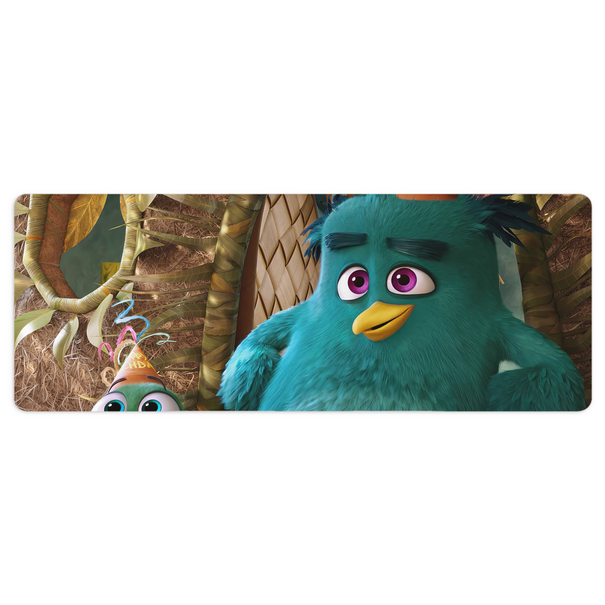 （画像用） Angry Birds アングリーバード ステッチ加工 大判デスクマット／滑り止めマウスパッド