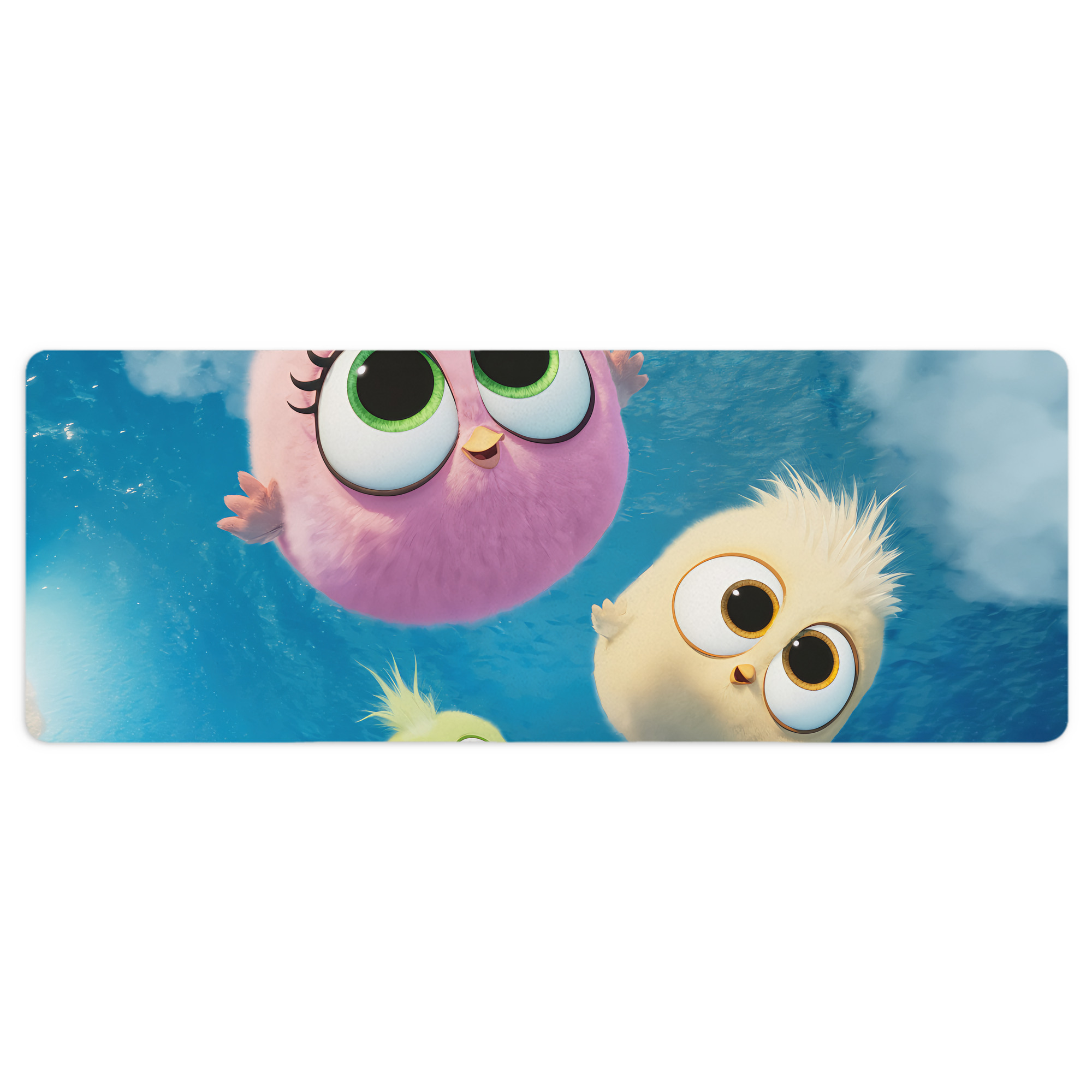 （画像用） Angry Birds アングリーバード ステッチ加工 大判デスクマット／滑り止めマウスパッド